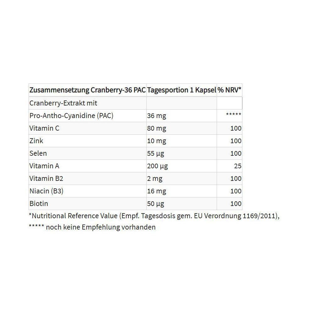 proSan Cranberry-36 PAC, 3x Stark, Für Blasenschleimhaut & Immunsystem, Kapseln, 30 St., 25 g