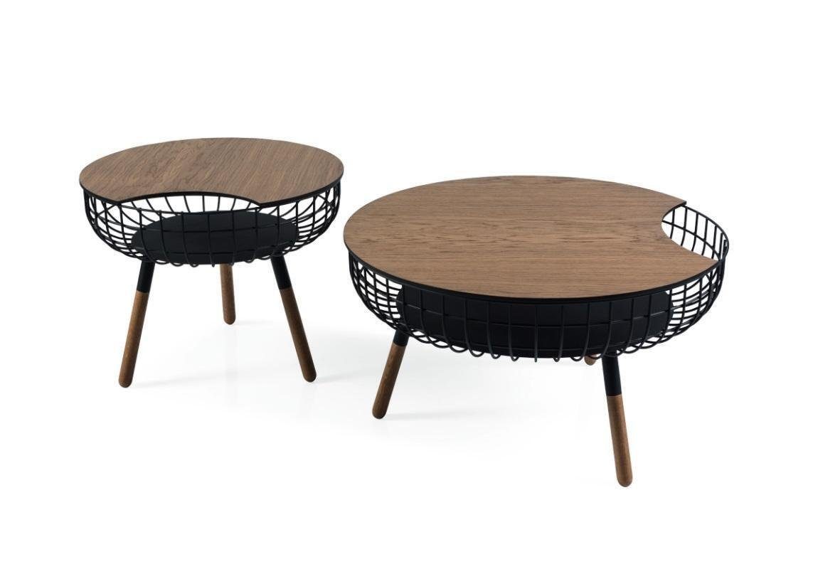JVmoebel Couchtisch Stilvoll Doppel Set 2x Couchtisch Design Wohnzimmertisch Braun Tisch (2-St., 2x Couchtische), Made in Europa