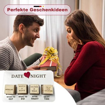 LENBEST Spielesammlung, Spielesammlung, Date Night Würfel für Paare Holzwürfel Valentinstag