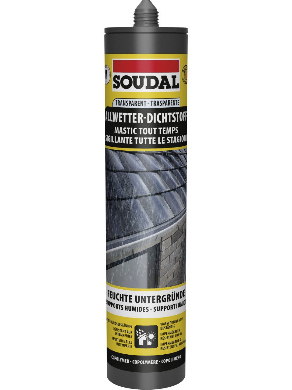 SOUDAL Montagekleber Soudal Allwetter-Dichtstoff transparent 300 ml