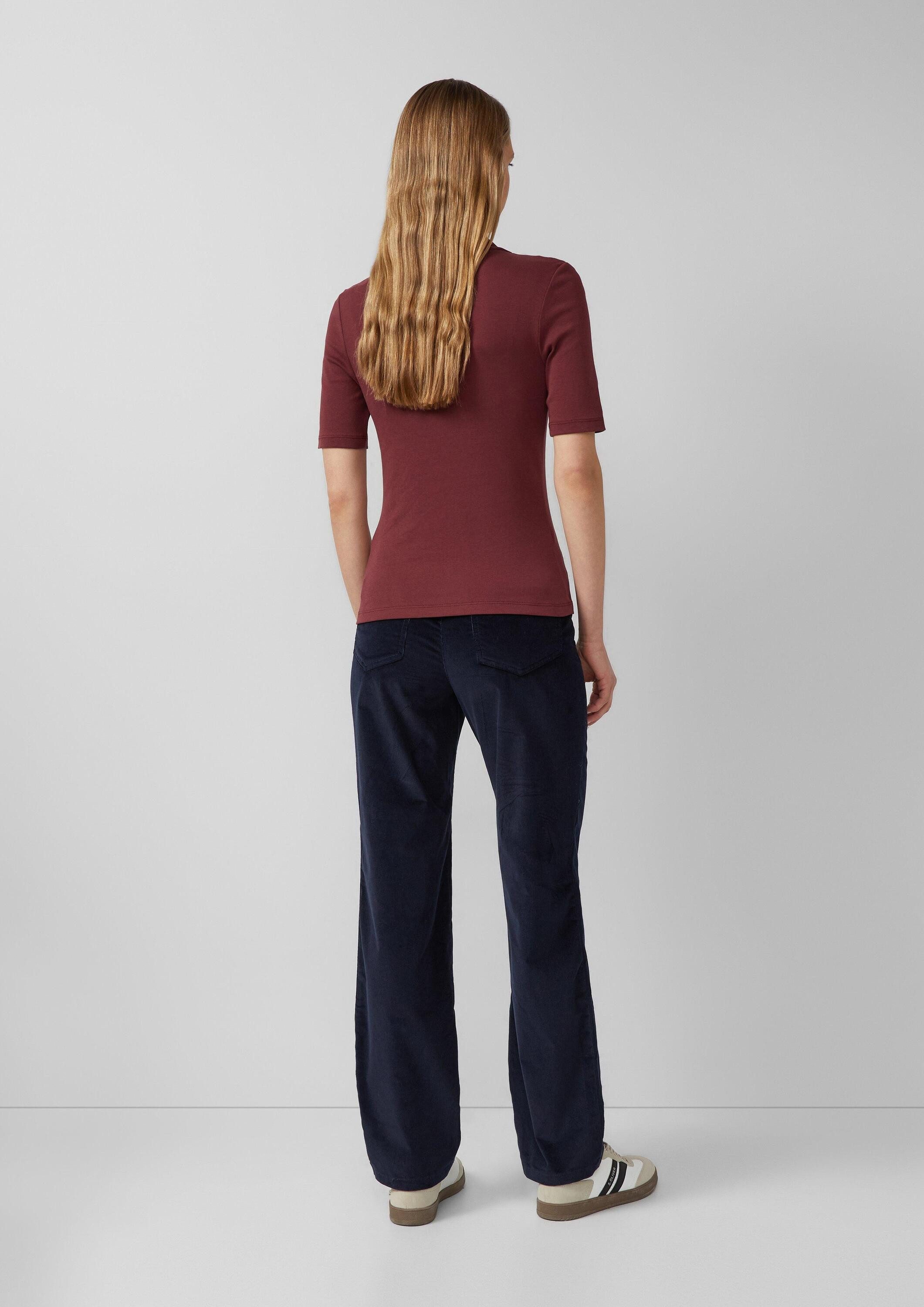s.Oliver Kurzarmshirt T-Shirt Shirt mit Halbarm im Slim Fit