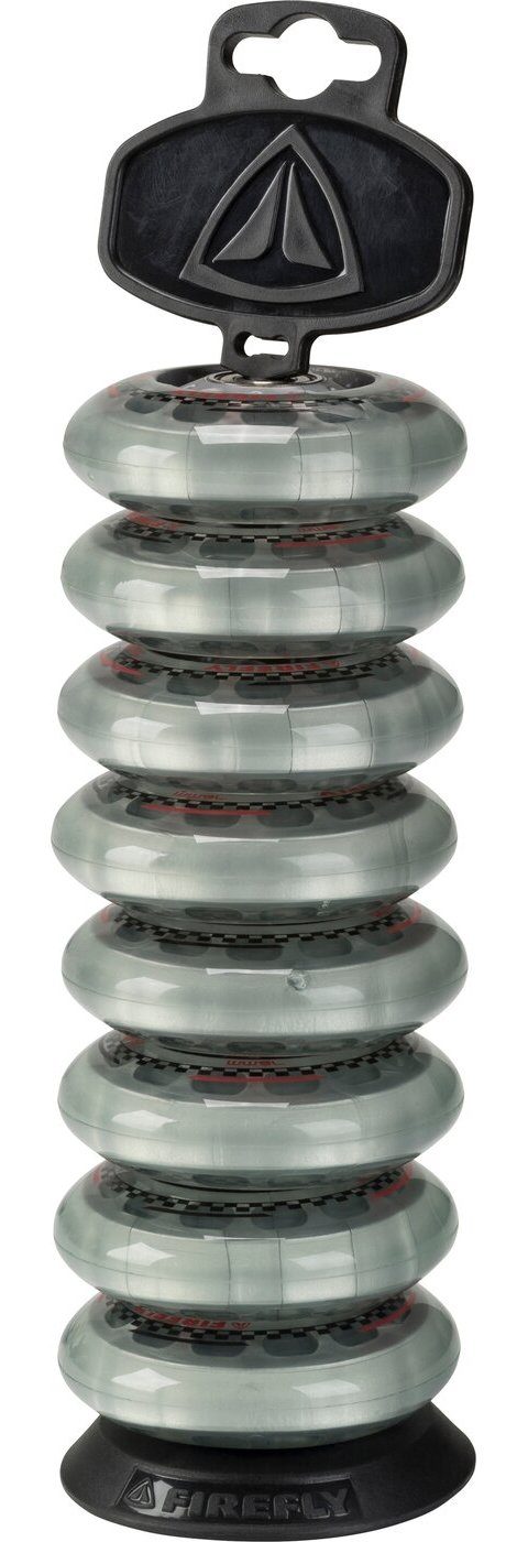 Inlineskates-Rolle Roll-Kugell-Set 8 Wheel-Bearing Set TRANSPARENT