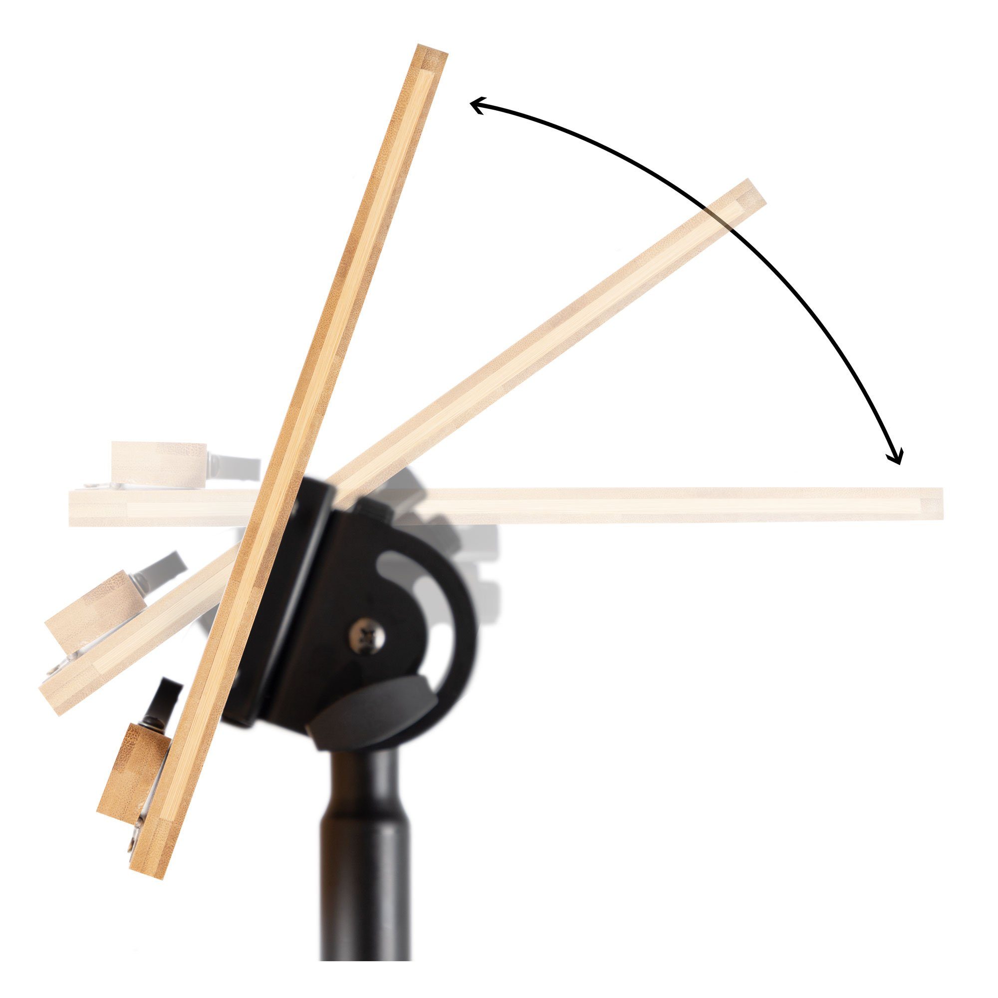 Classic Cantabile Notenpult Classic Cantabile OSW-100 Notenpult Bambus, Notenständer stufenlos höhenverstellbar und neigbar