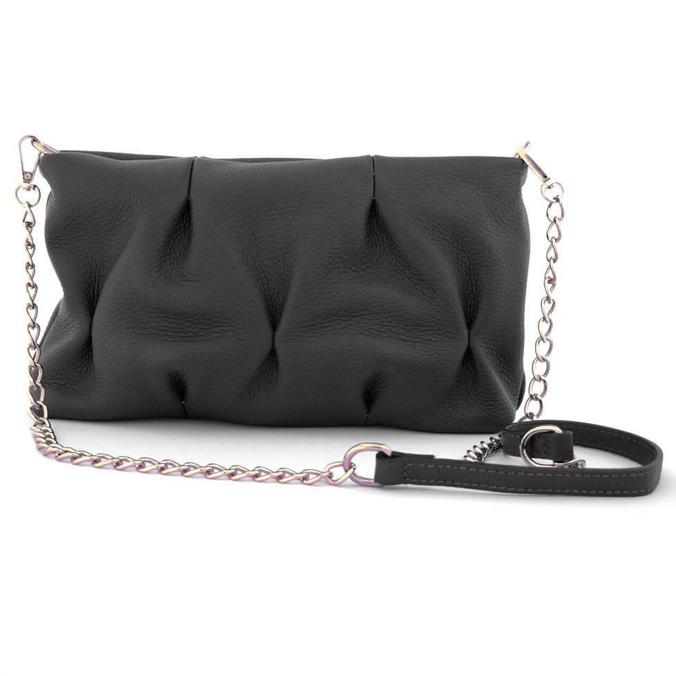 Handtasche GIULIA, Echtleder mit trendiger Umhängekette
