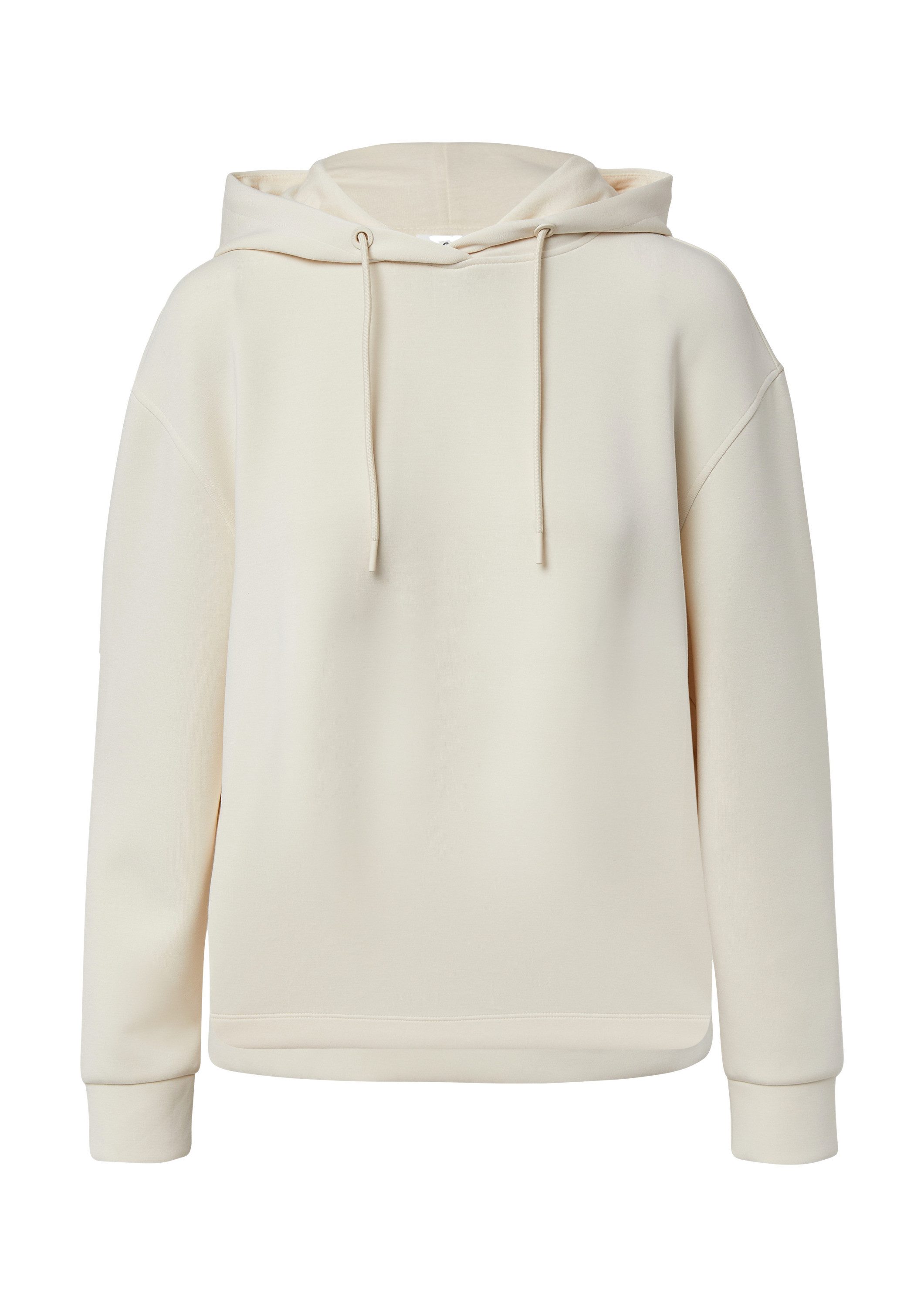 s.Oliver Sweatshirt Sweatshirt Scuba-Hoodie mit Seitenschlitzen