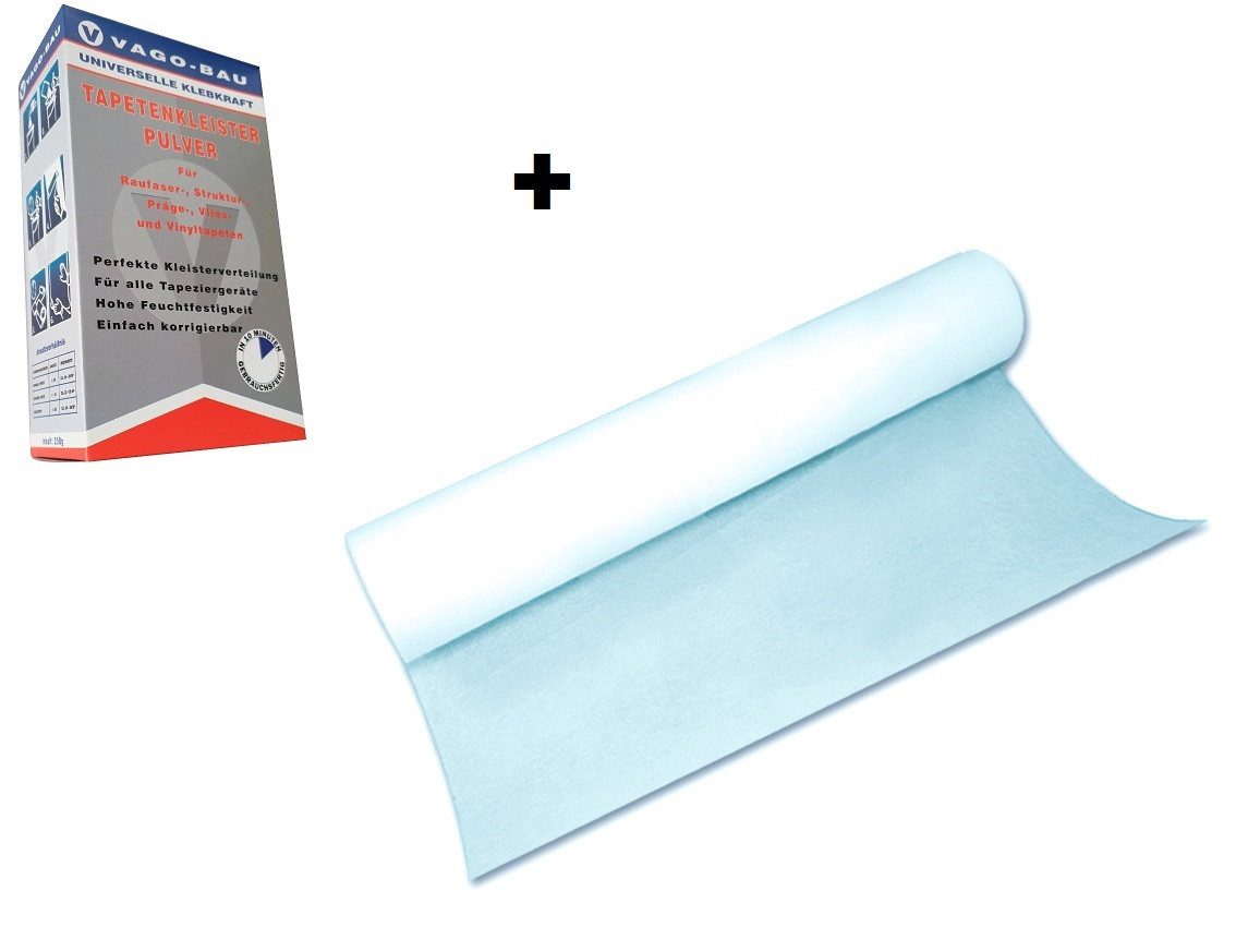 VaGo-Tools Papiertapete Malervlies incl. KLEBER Glasfaservlies 45g 1x 50m²