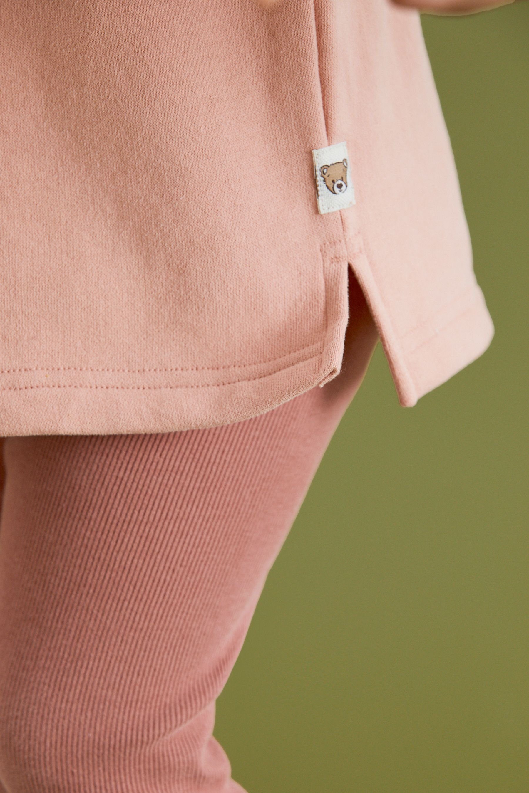 im Sweatshirt & (2-tlg) Pink Core Leggings Leggings Next Set und Shirt