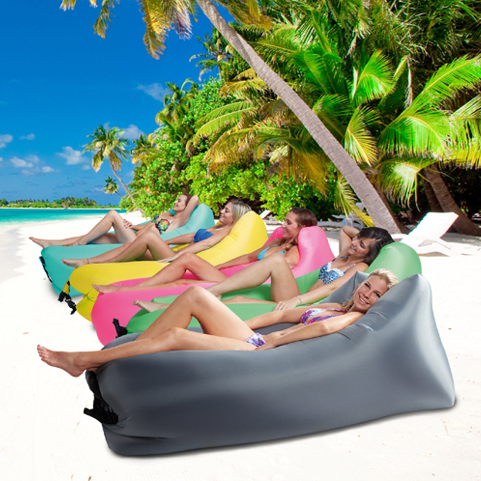 Happy People Luftmatratze Air Lounger To Go 2 Liegesack Sitzsack, Luft Sofa günstig online kaufen