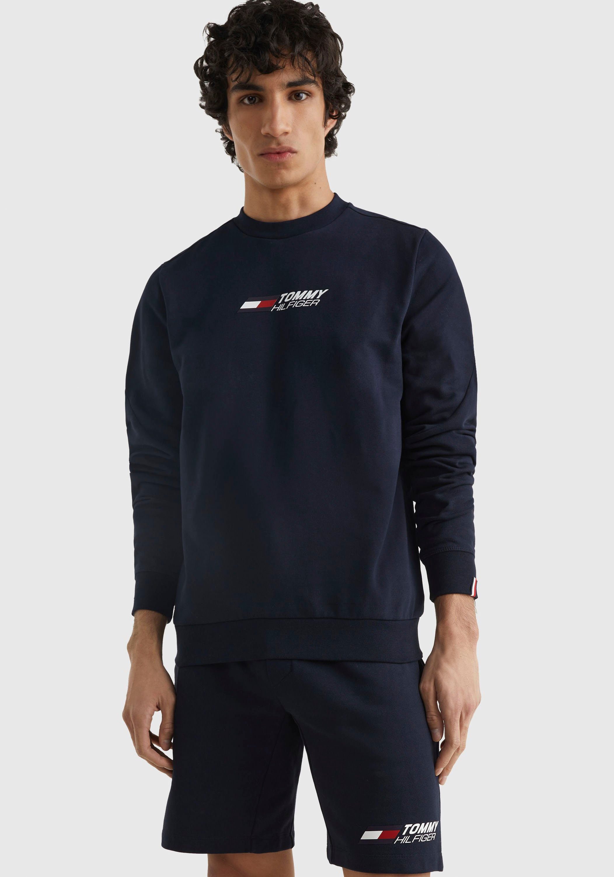 CREW ESSENTIALS Hilfiger Tommy Sweater Sport DesertSky