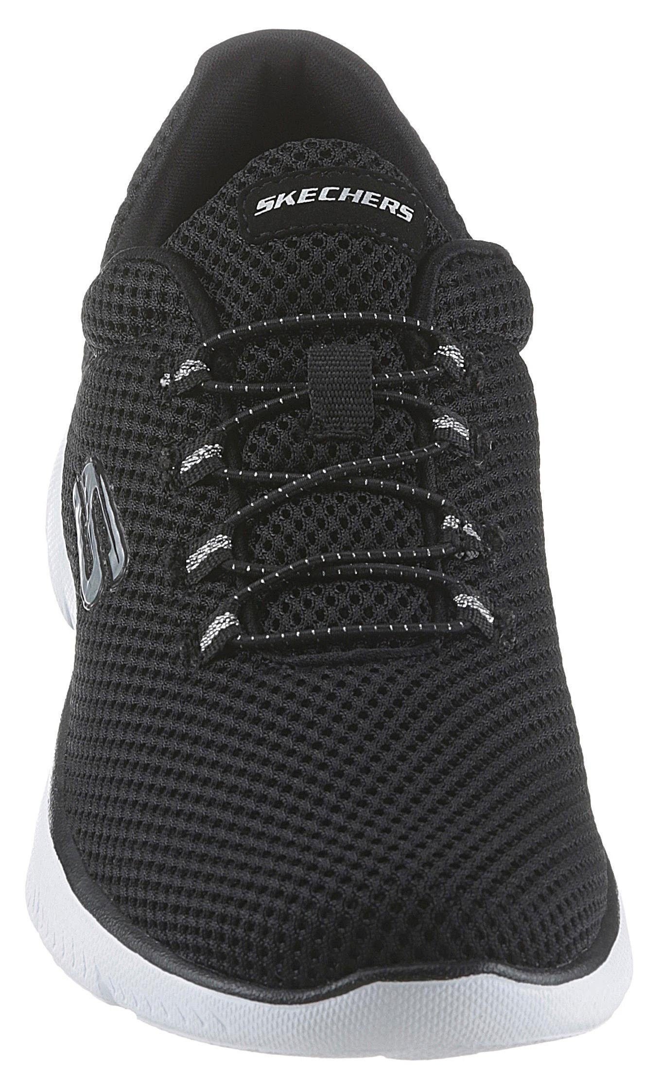 Skechers Summits Slip-On Sneaker Slipper, Freizeitschuh, Komfortschuh mit gepolstertem Schaftrand – Bild 4 von 5