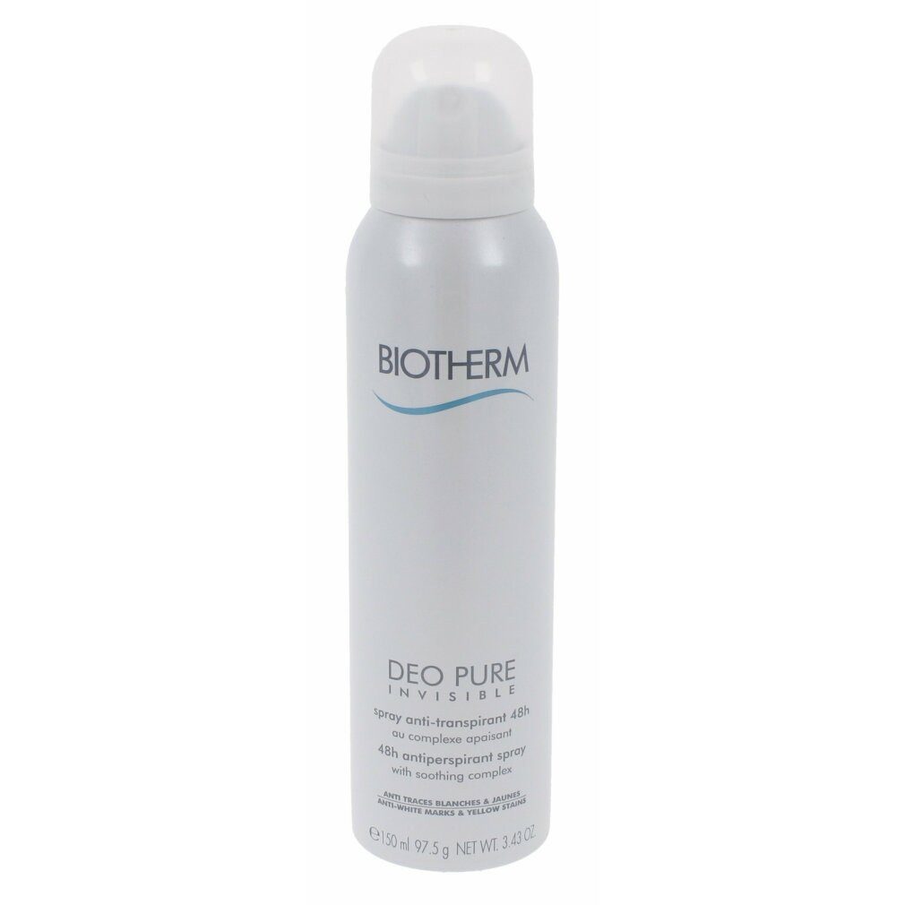 BIOTHERM Deo-Roller Deo-Zerstäuber Deo Pure Invisible 48H Spray 150ml