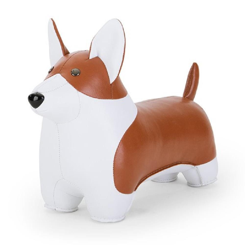 Züny Dekofigur Buchstütze Dekorationsobjekt Hund Corgi Tan (1kg)