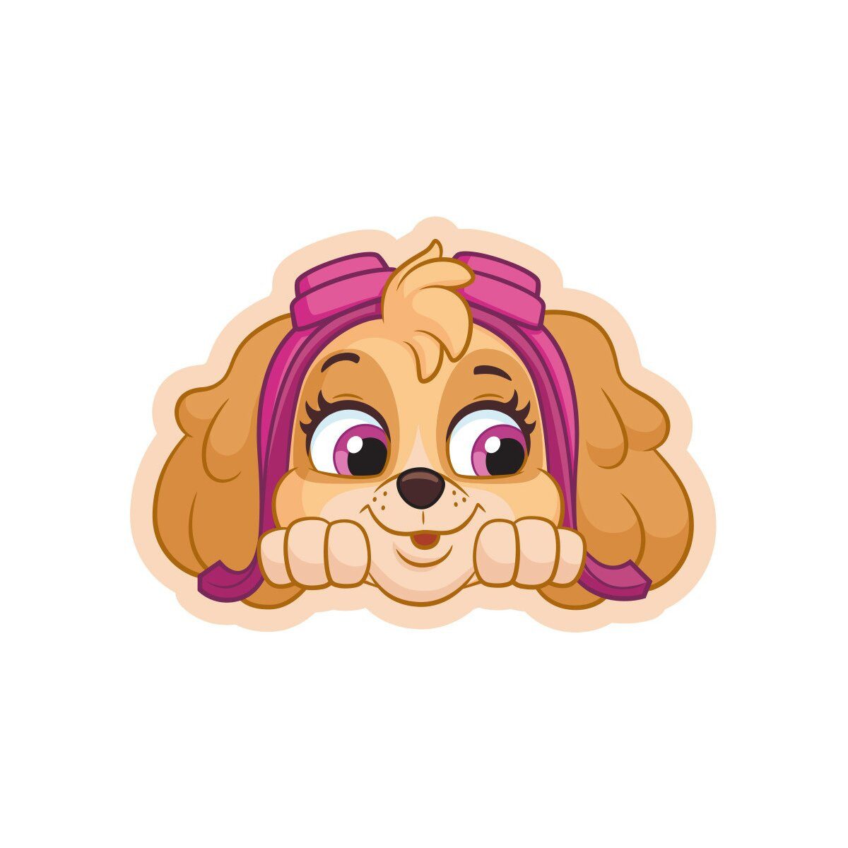 PAW PATROL Dekokissen Paw Patrol Skye Kissen 40cm – Rundkissen Velours Kind günstig online kaufen