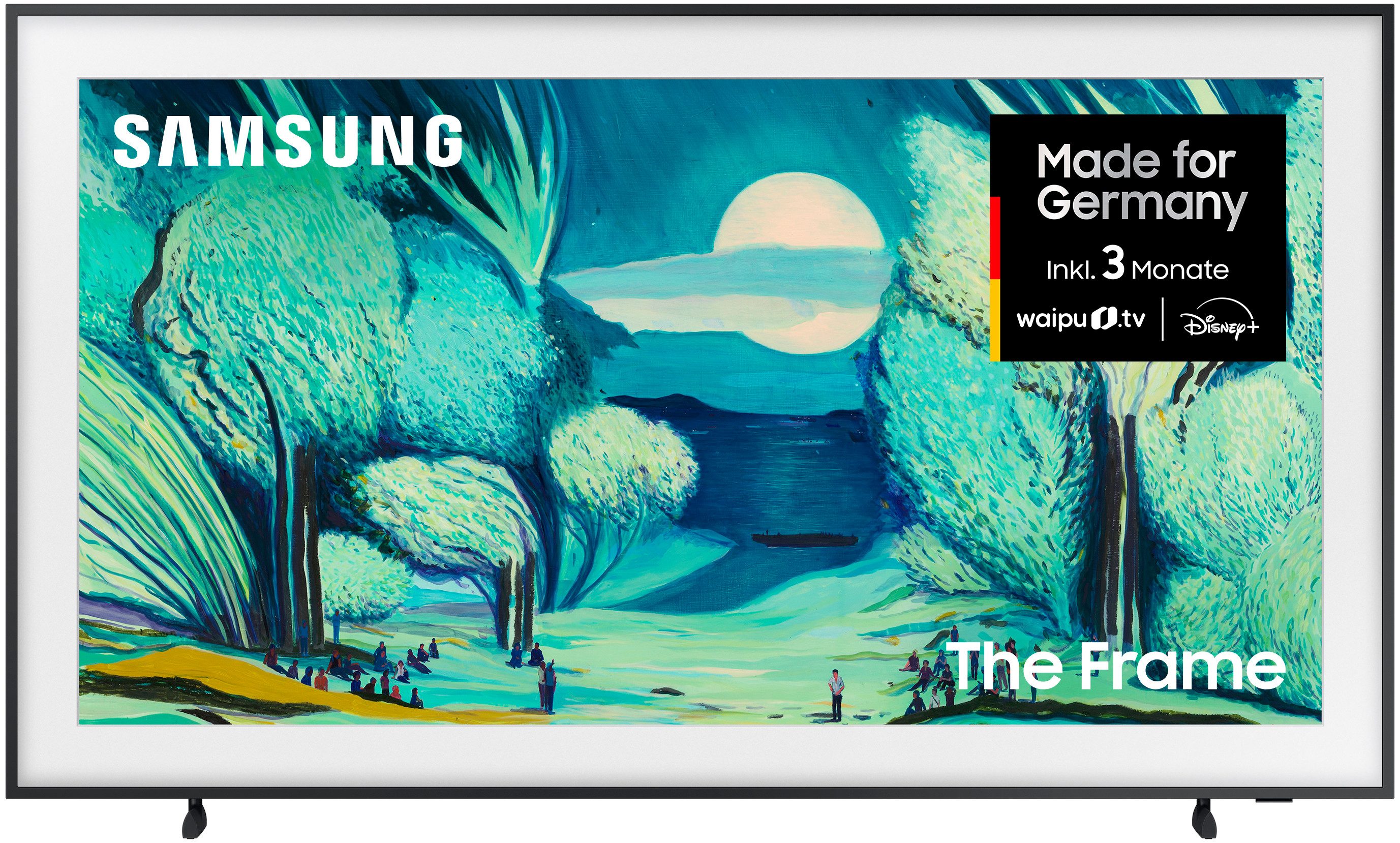 Samsung GQ65LS03FAU QLED-Fernseher (163 cm/65 Zoll, 4K Ultra HD, Smart-TV, The Frame, Mattes Display, Art Mode, Rahmen austauschbar, Dolby Atmos)
