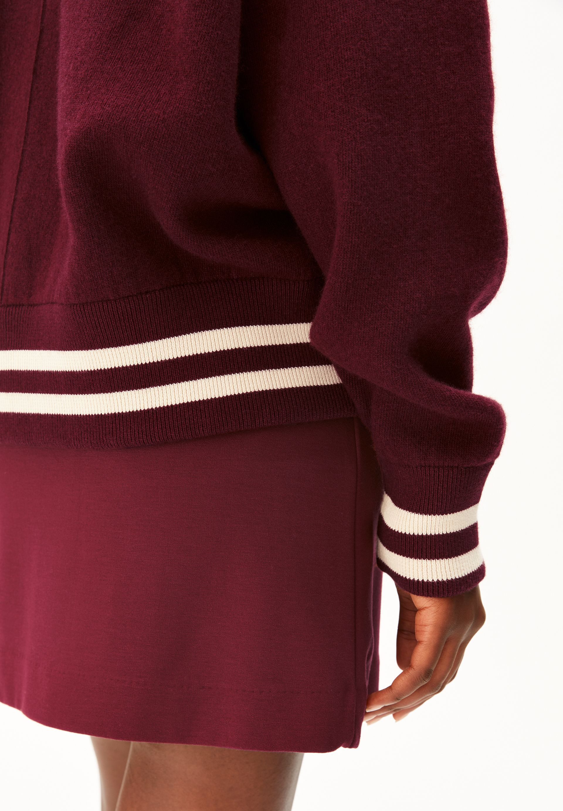Armedangels Cardigan ICONIC Å AALISON Collegejacke aus Bio-Woll Mix (Blousonkragen, Oversized Fit) – Bild 5 von 5