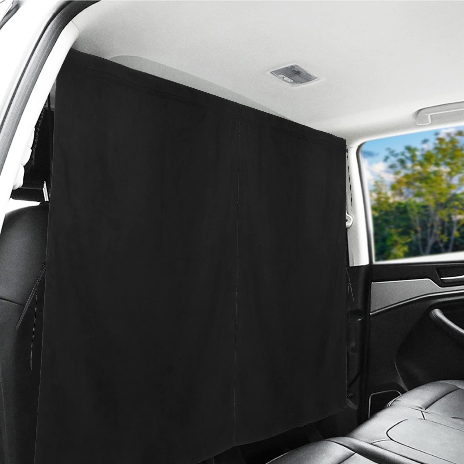 FOUORTUNATE-BEE Fensterfolie Auto Sichtschutz Vorhang, Trennvorhang für Pkw und Wohnmobil, Camping Vorhang für Reisen, Ruhepausen und mehr Privatsphäre