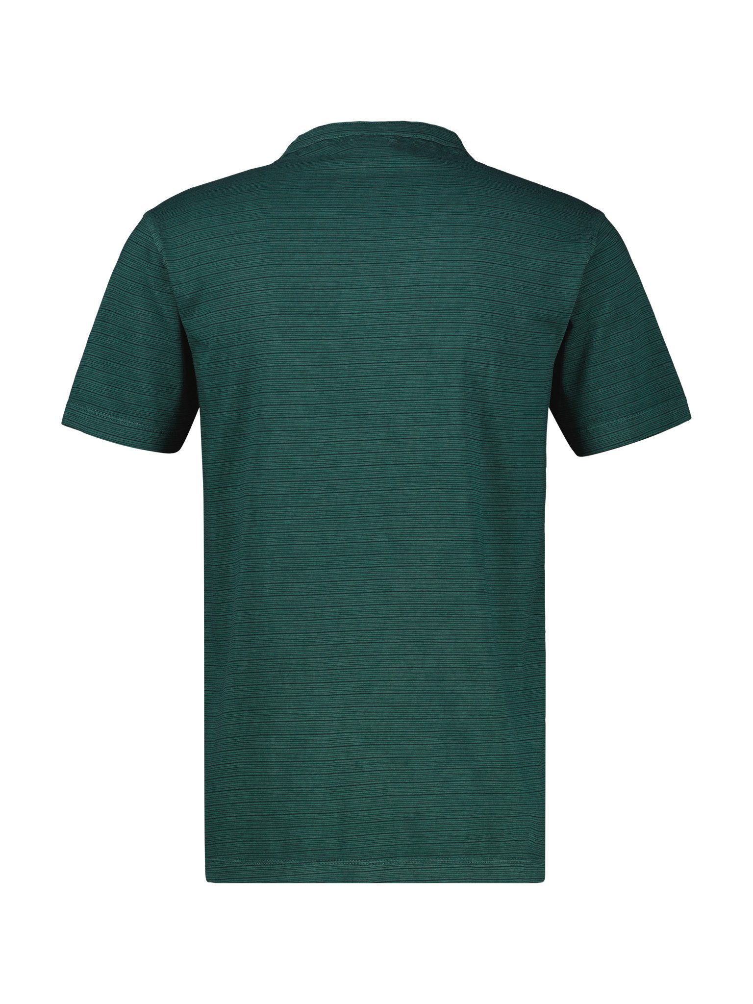 LERROS Kurzarmshirt mit Serafino-Kragen – Bild 4 von 4
