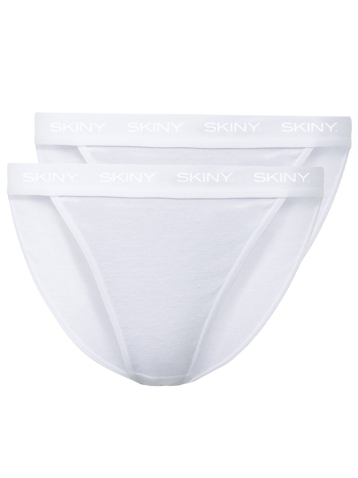 String Damen Tanga 2er Pack Cotton Rib