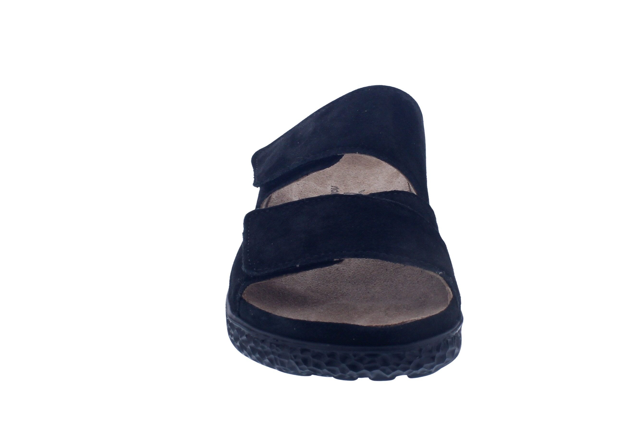 Hartjes Hartjes Groove Pantolette 122.1221/3001.00 Weite H Schwarz Velourleder Pantolette