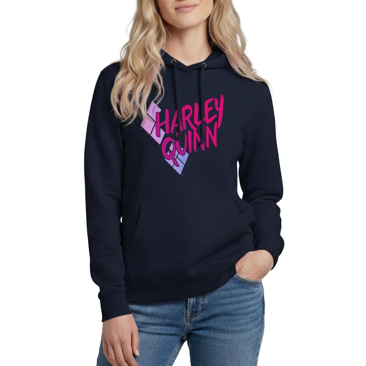 Hoodie Harley Quinn Rautenstyle Pink Damen Hoodie