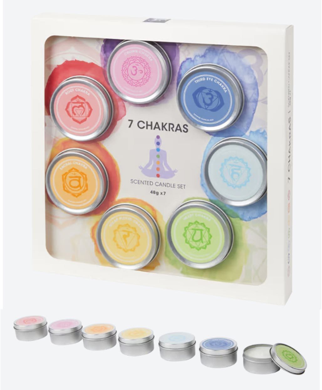 Spectrum Duftkerze Chakra Kerzen Geschenkset 7 günstig online kaufen