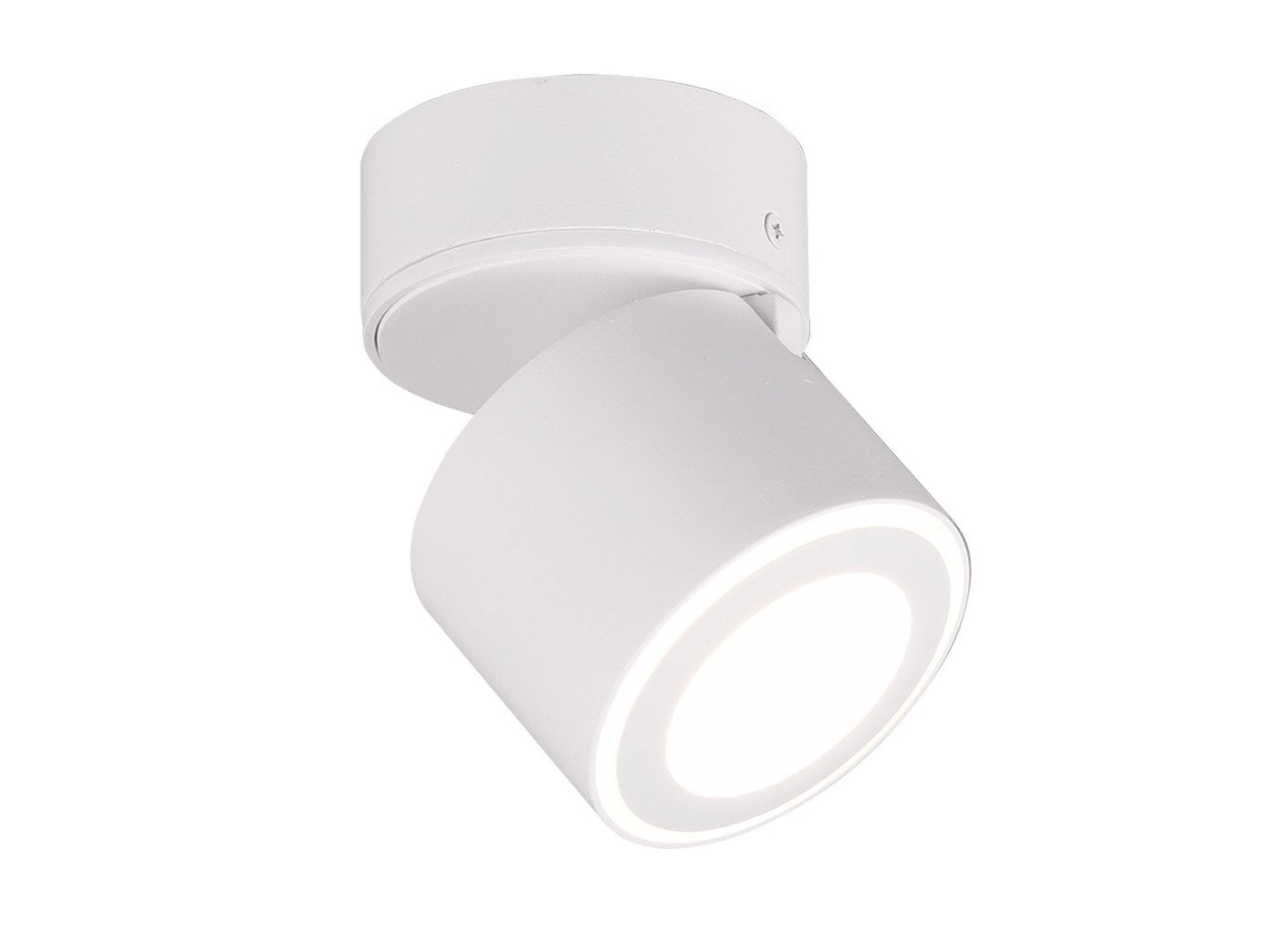 TRIO Leuchten LED Deckenstrahler, LED fest integriert, Warmweiß, Spot für Decke aus Metall, Aufputz oder Einbau-Strahler innen, Ø 9cm