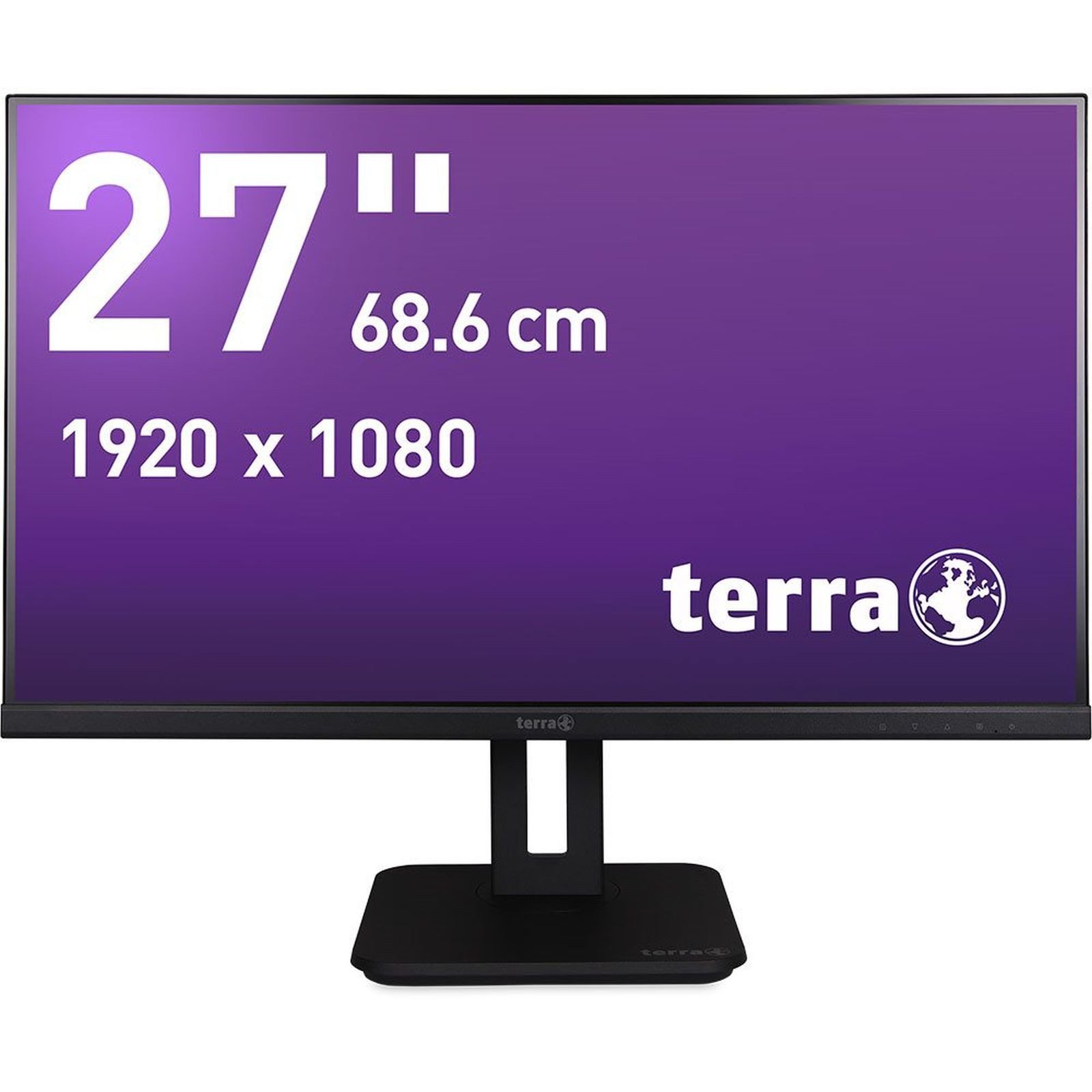 TERRA LCD/LED 2748W PV V3.1 schwarz HDMI/DP/USB-C GREENLINE PLUS, 68,6 cm (2 TFT-Monitor (1920 x 1080 px, Full HD, 5 ms Reaktionszeit, 60 Hz, IPS, Lautsprecher, HDCP, Pivot, Höhenverstellbar)