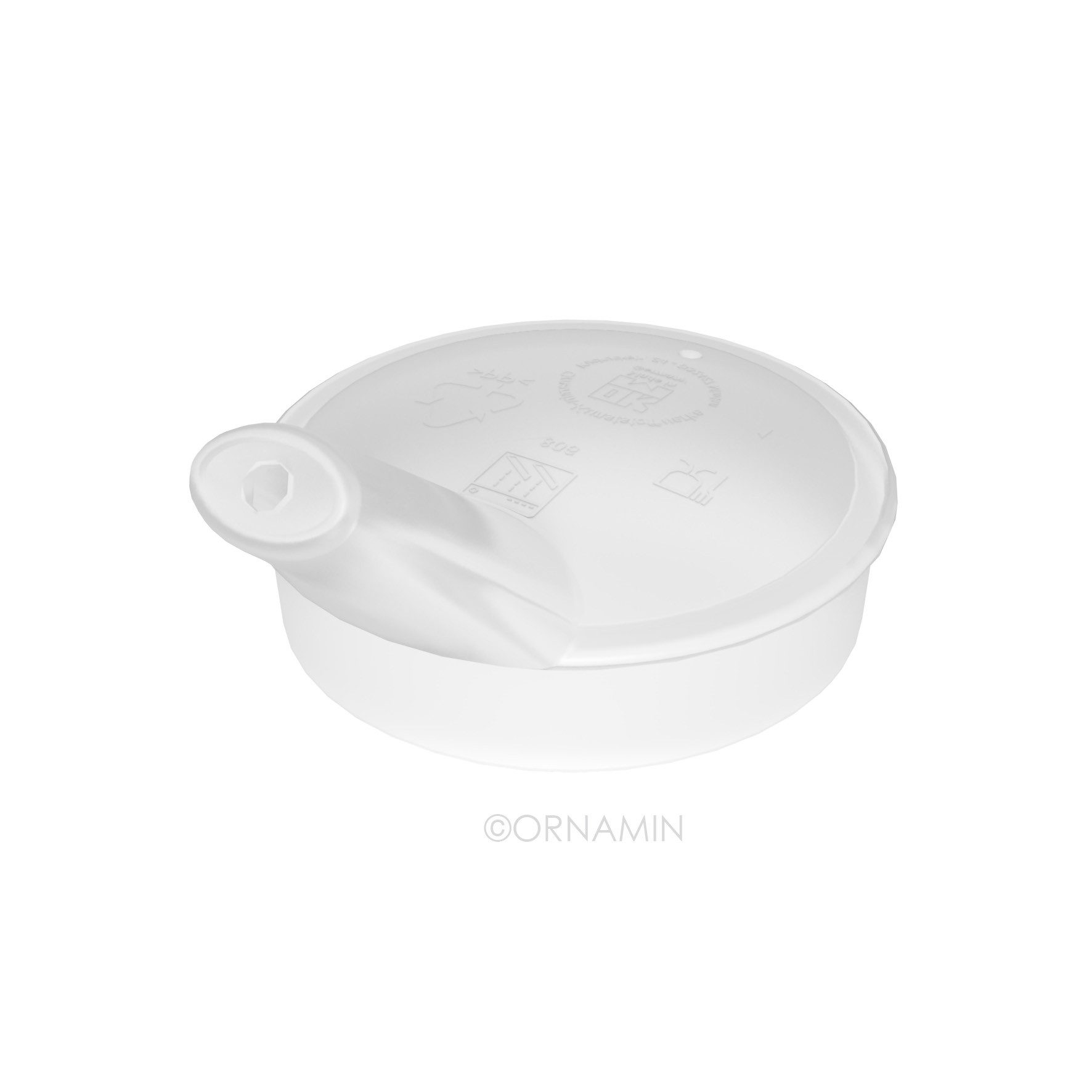 Ornamin Schnabelbecher Pflegebecher mit Schnabelaufsatz/Trinkaufsatz, 2-tlg., Kunststoff, Trinkhilfe l Alltagshilfe l BPA-frei l bruchstabil l Made in Germany