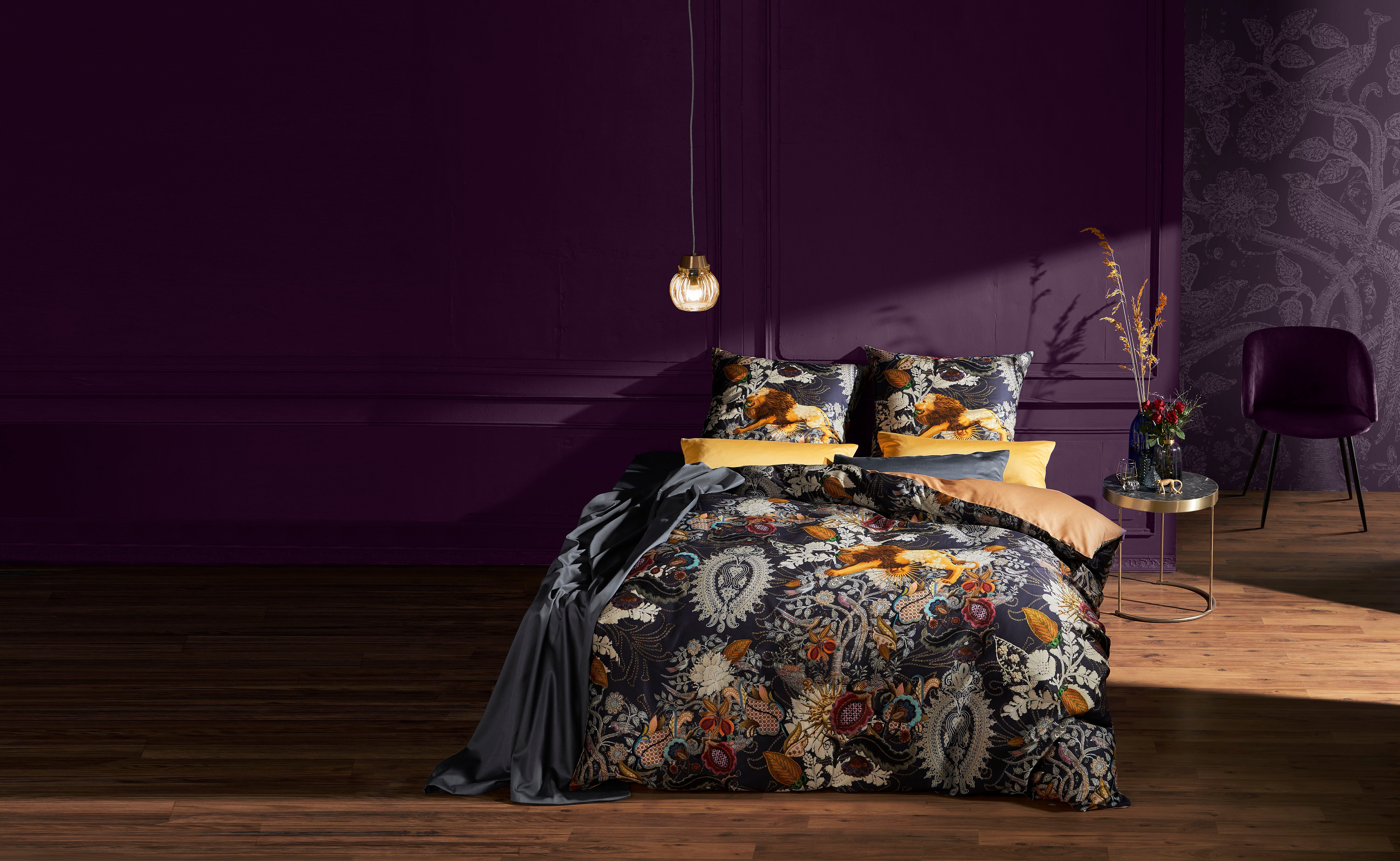 fleuresse Wendebettwäsche Bed Art S 4378, Mako-Satin, 2 teilig, Mako Satin, Baumwolle, in Gr. 135x200, 155x220, 200x200cm