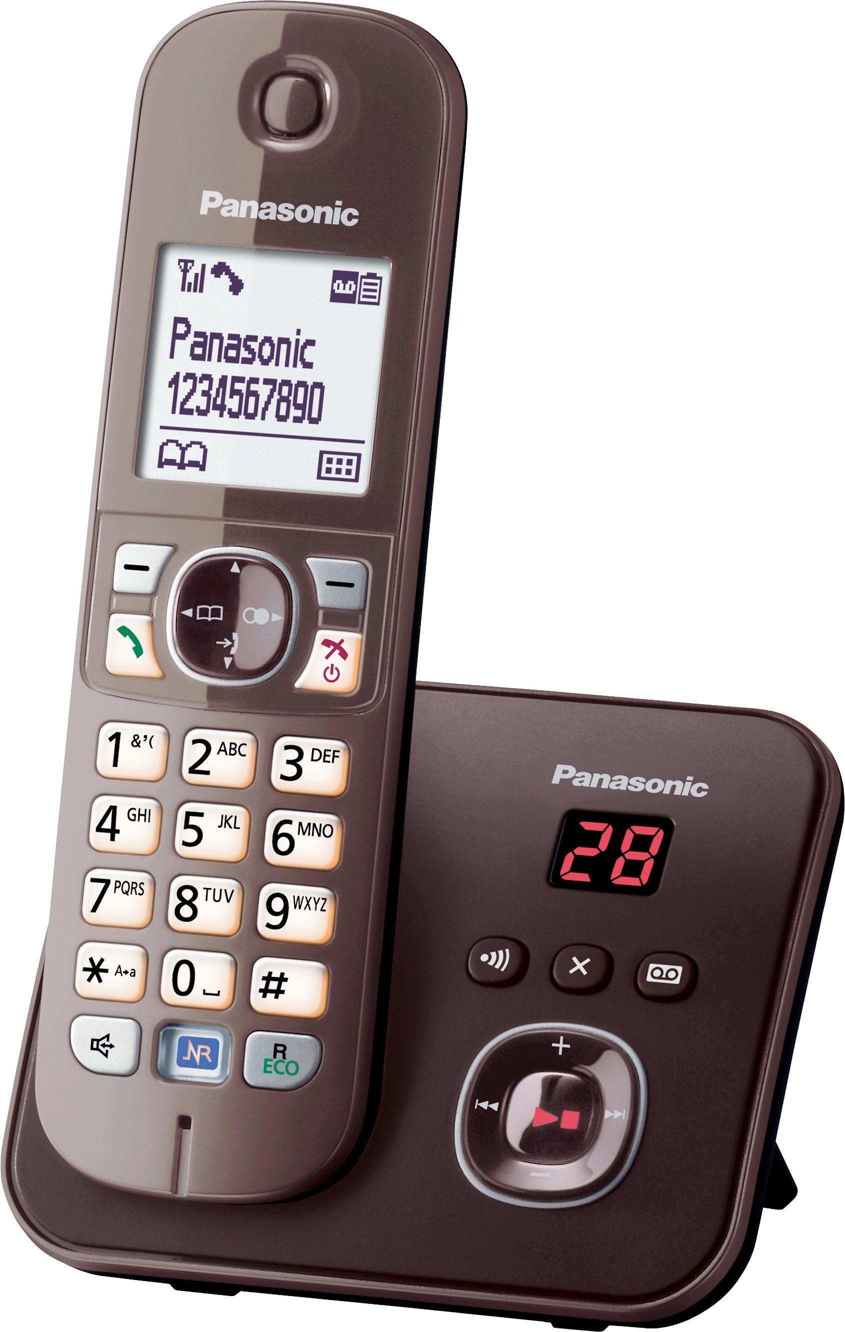 Panasonic KX-TG6821G Schnurloses DECT-Telefon (Mobilteile: 1, mit Anrufbeantworter)