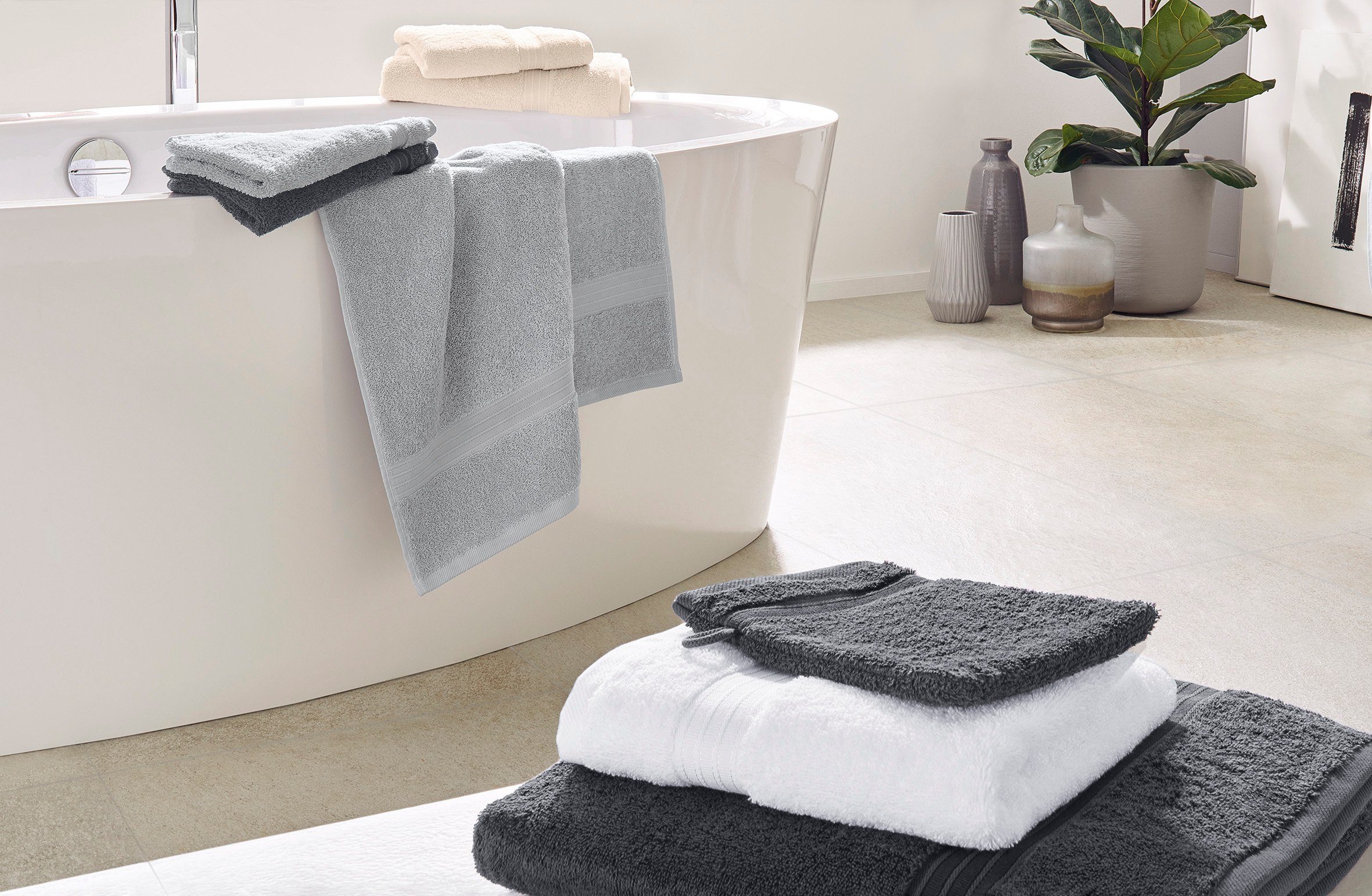 Dyckhoff Handtuch "Siena" mit Bordüre günstig online kaufen