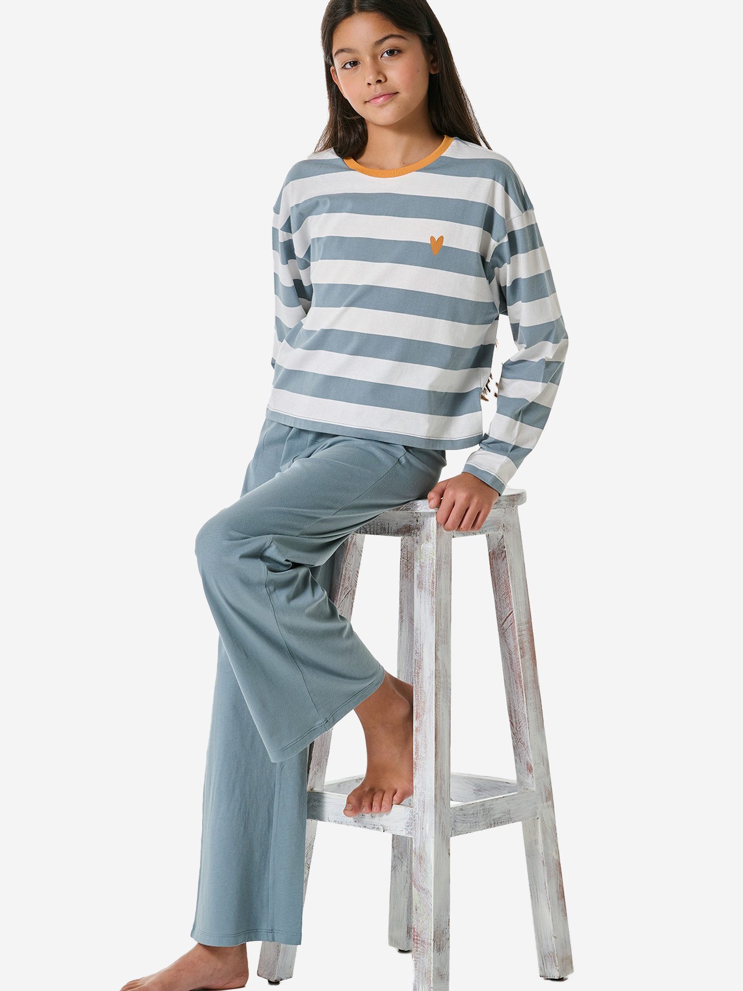 Schiesser Pyjama Nightwear 2 (2 tlg) schlafanzug schlafmode bequem