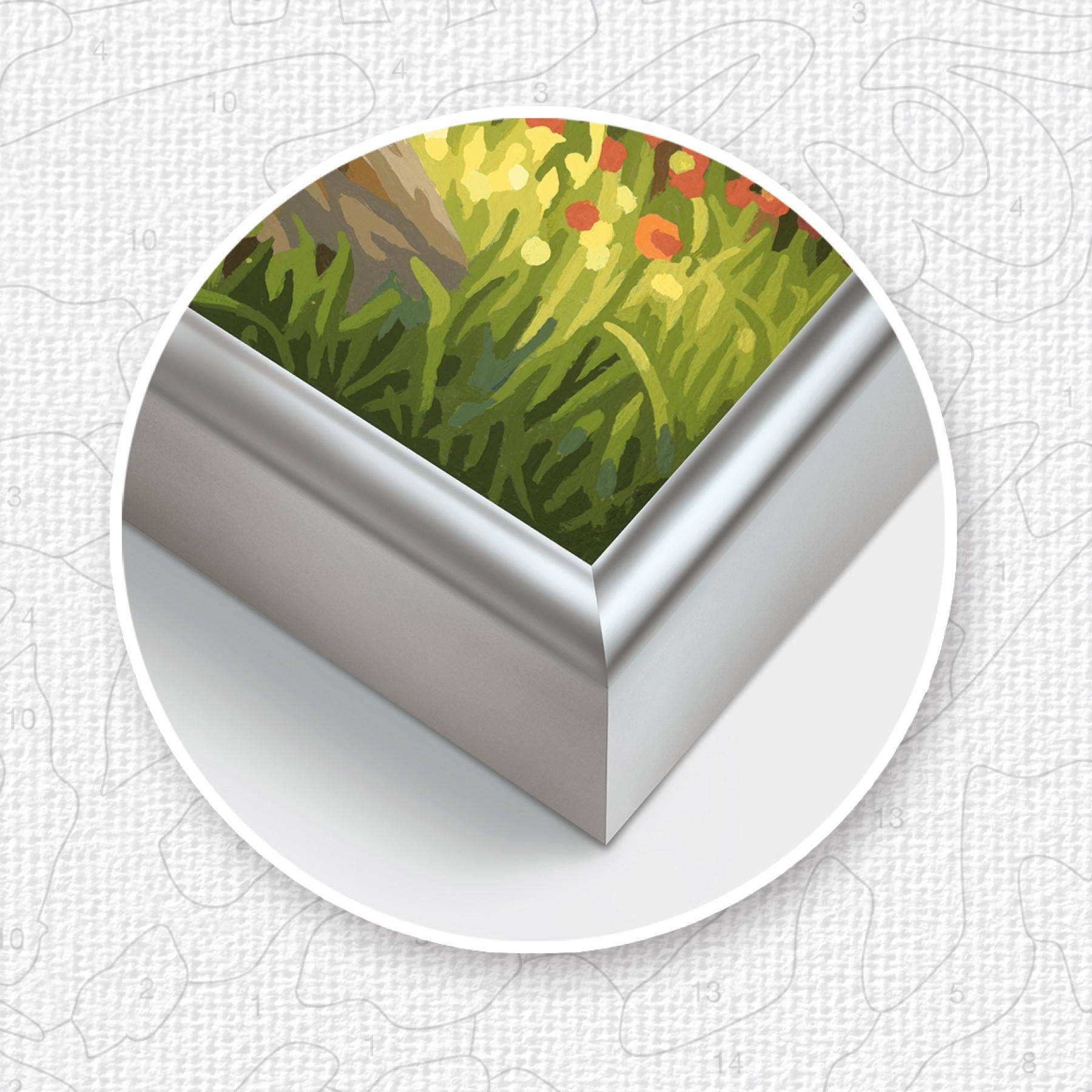 Schipper Bilderrahmen Malen nach Zahlen, Alurahmen 24x30 cm, (Set), Made in Germany