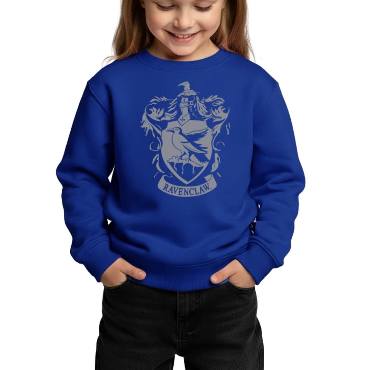 Spreadshirt Sweatshirt Harry Potter Ravenclaw Wappen Kinder Premium Pullover (1-tlg)