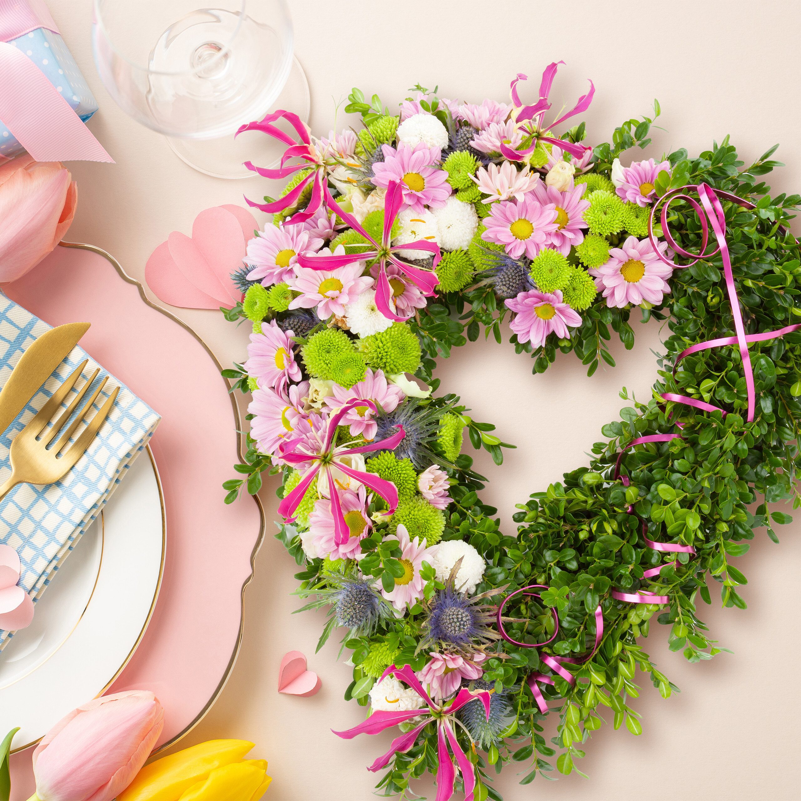 relaxdays Bastelnaturmaterial Steckschaum Herz 2er Set, (Set 2-tlg)