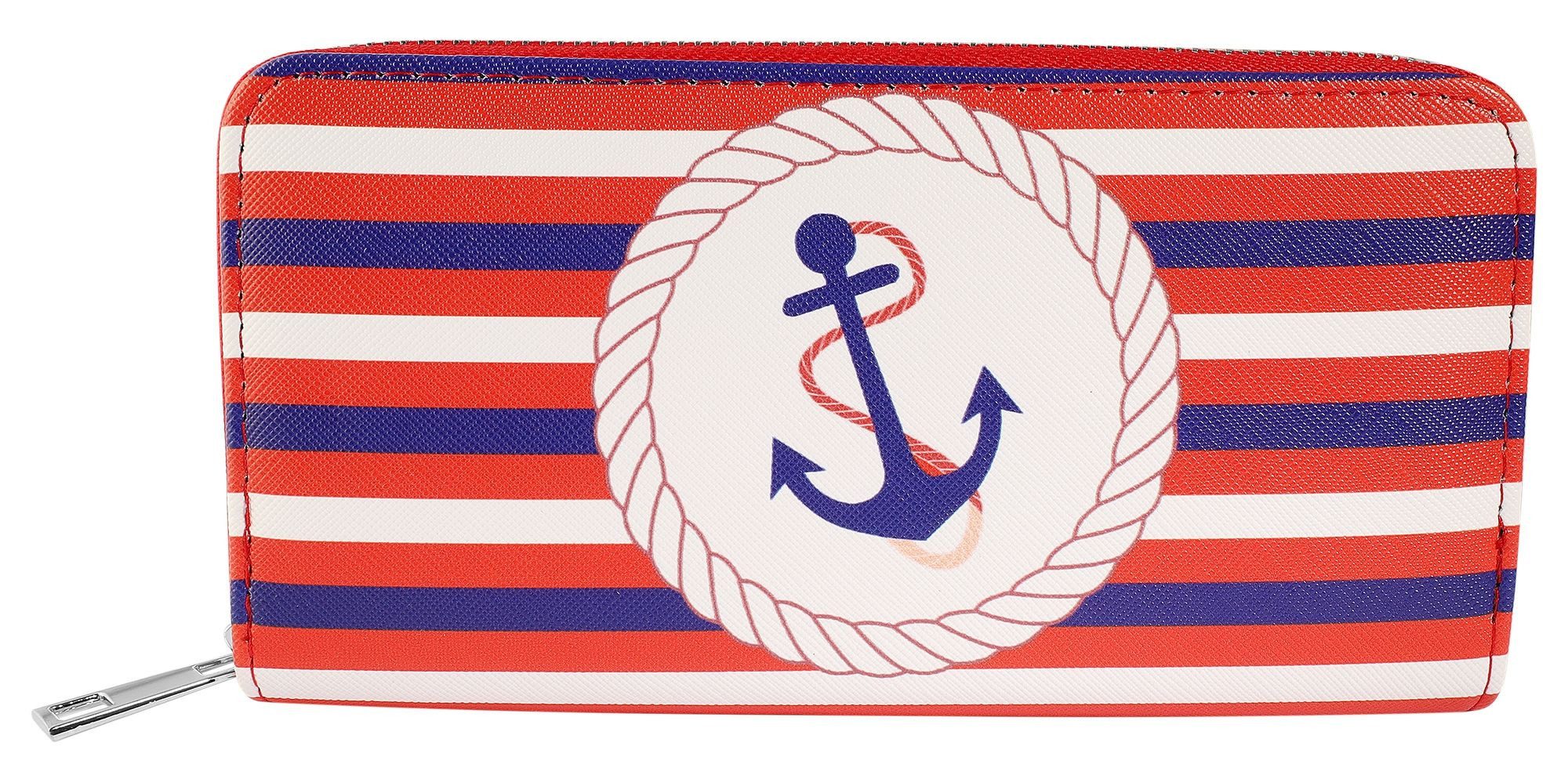 Cham Cham Geldbörse aus Lederimitat mit maritimem Motiv