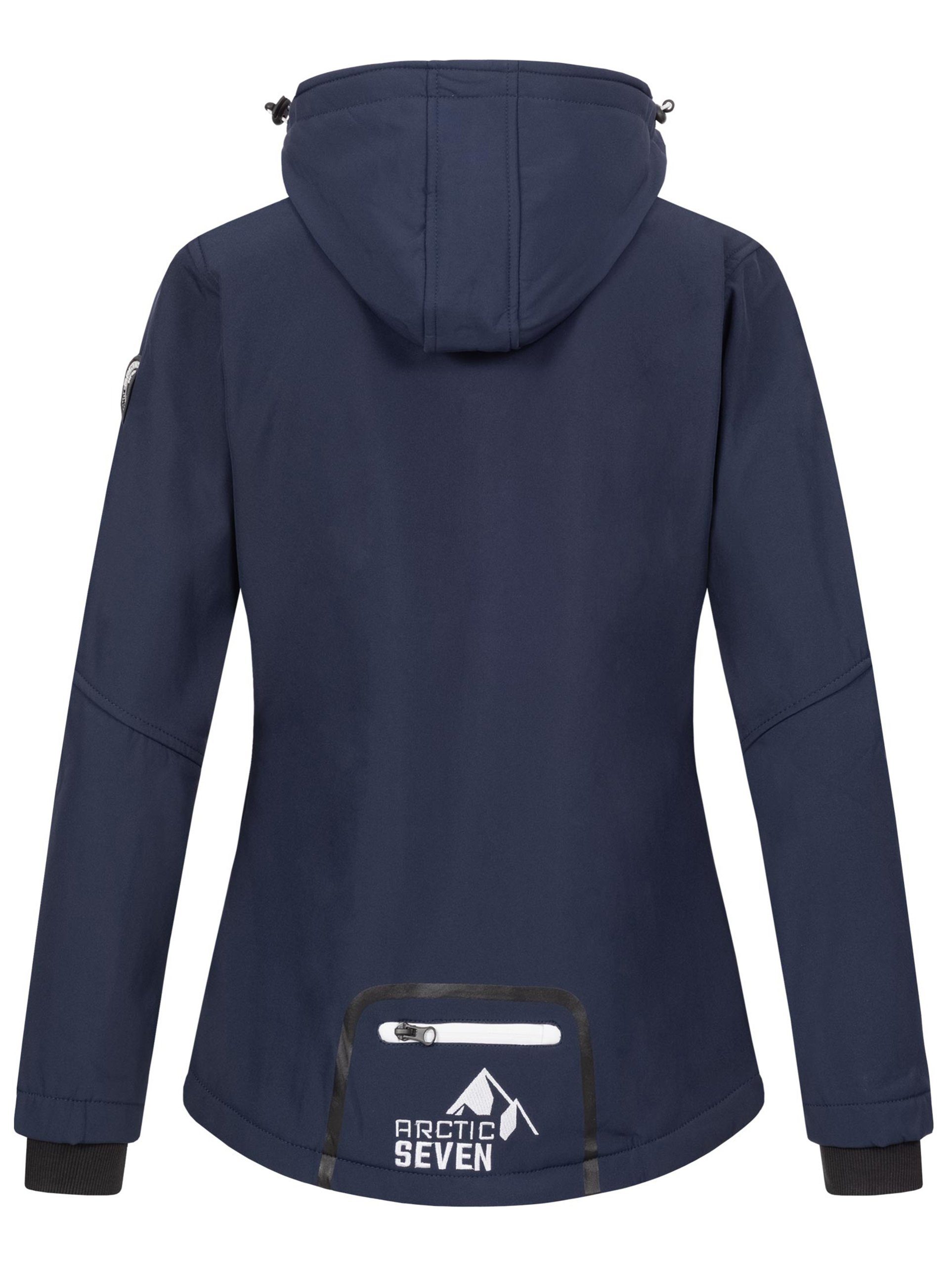 Arctic Seven Softshelljacke ASNicolia funktionale Outdoorjacke mit abnehmbarer Kapuze