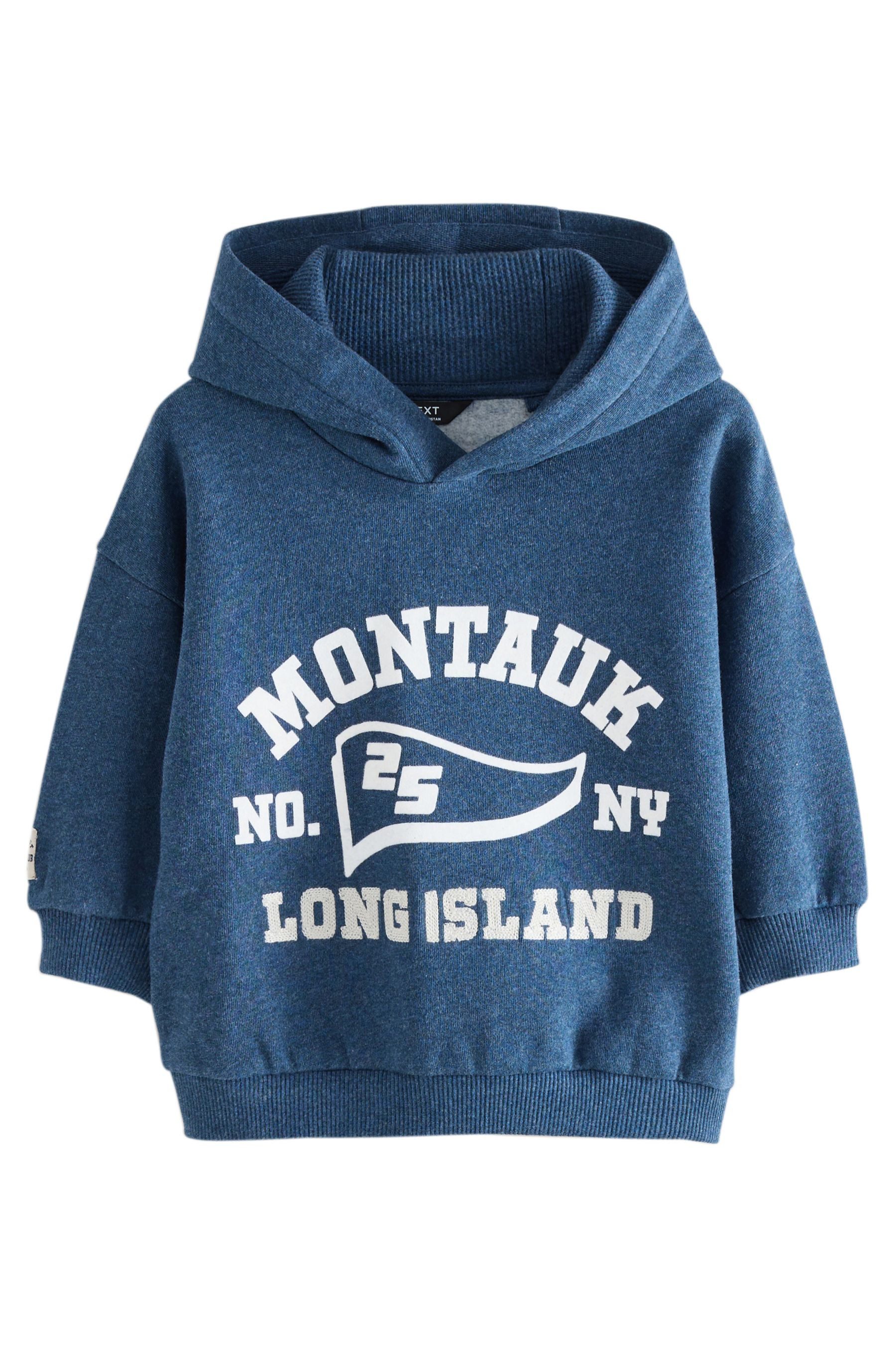Next Kapuzenpullover Langarm-Hoodie mit Print (1-tlg)