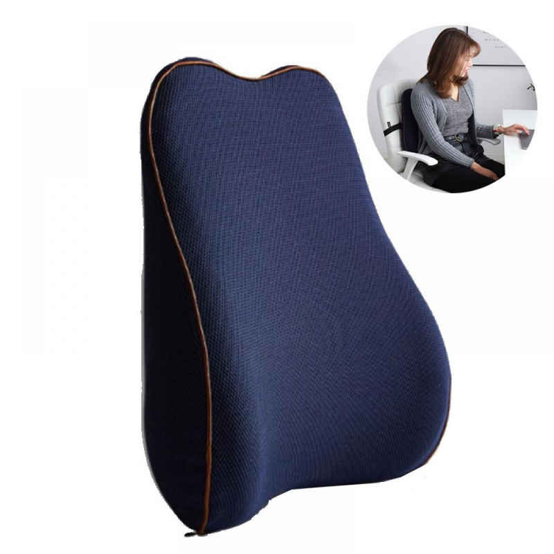 Lubgitsr Sitzkissen Lendenkissen Memory Foam Rückenkissen für Bürostuhl Sofa Rückenstütze
