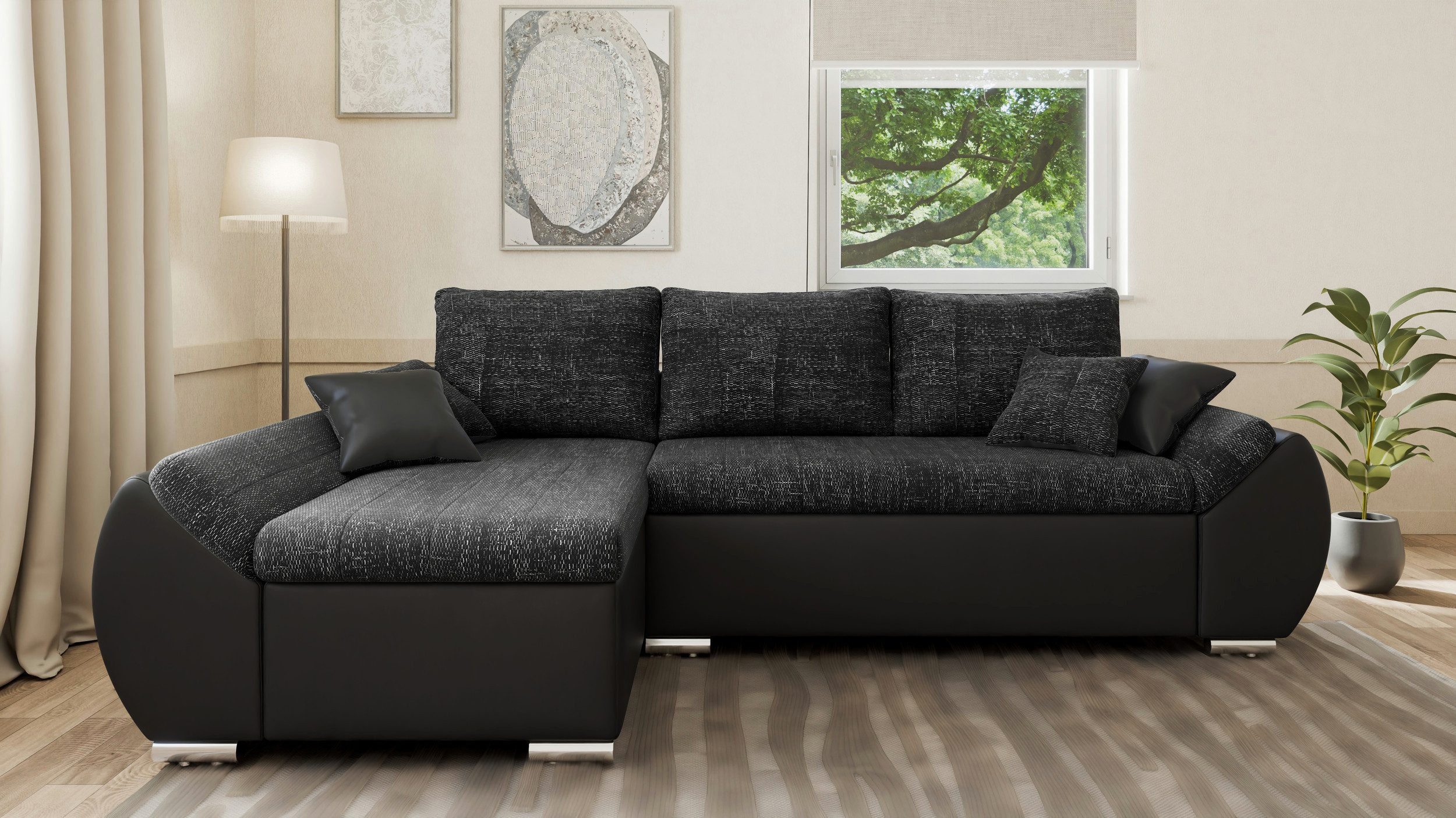 MOEBLO Ecksofa ALEX, L-Form ohne Hocker, günstig online kaufen
