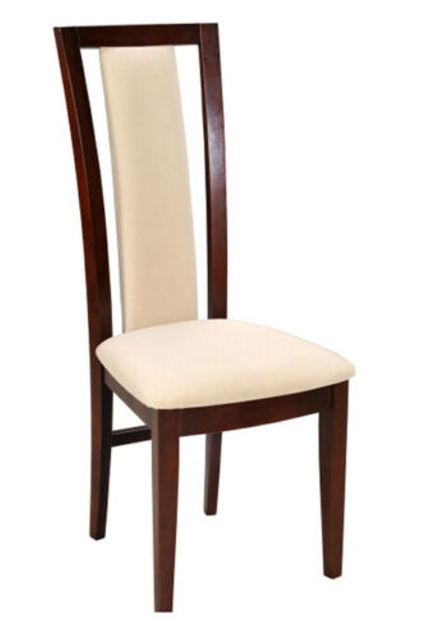 JVmoebel Esszimmerstuhl, Art deco 6x Sessel Stuhl Designer Holz Stoff Polster Stühle Gastro