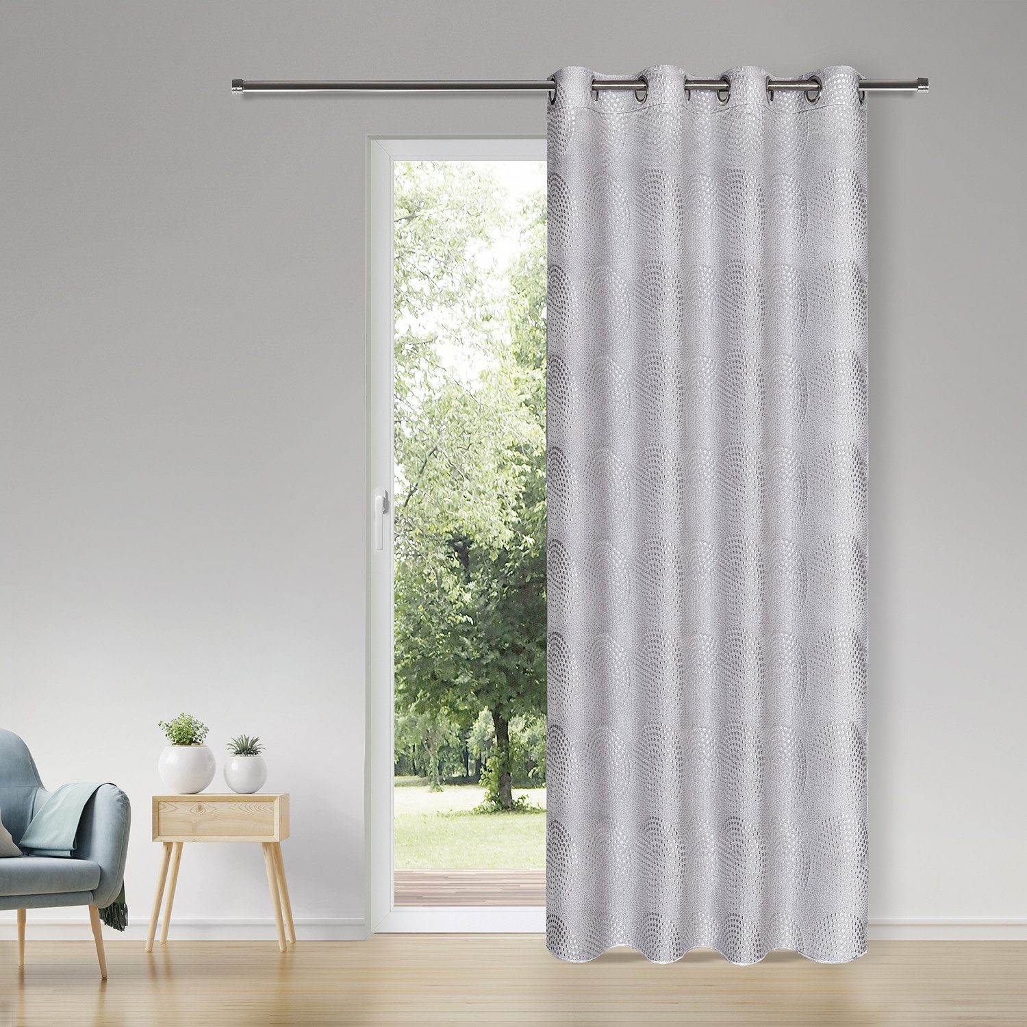 Gerster Vorhang Zelia (1 St), Ösen, blickdicht, SB-Ösenschal "Zelia"