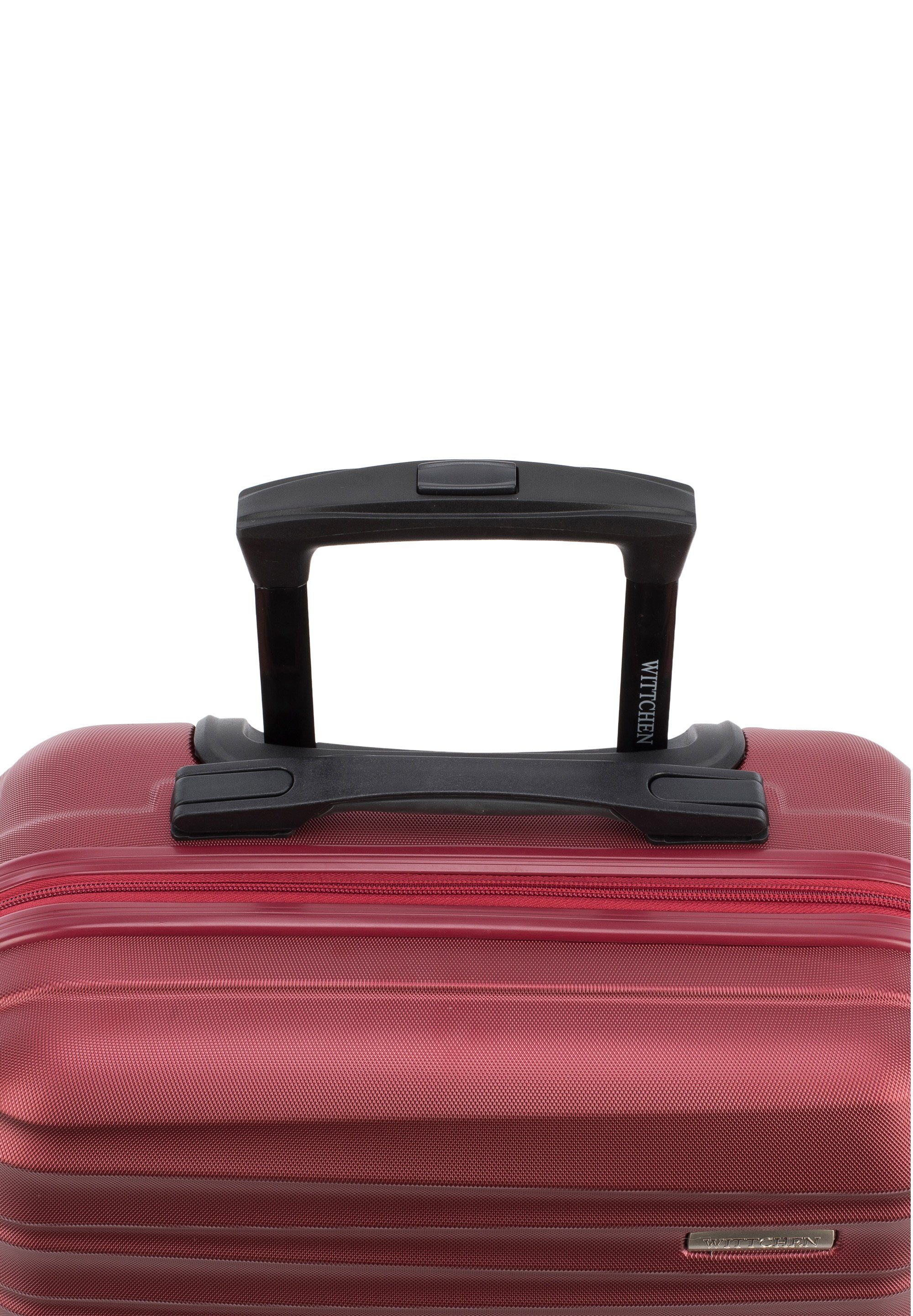 Rollen, LINE, dark Teleskopgriff, Zahlenschloss red vier Spinnerräder, 4 Trolley Wittchen GROOVE Hardcase,