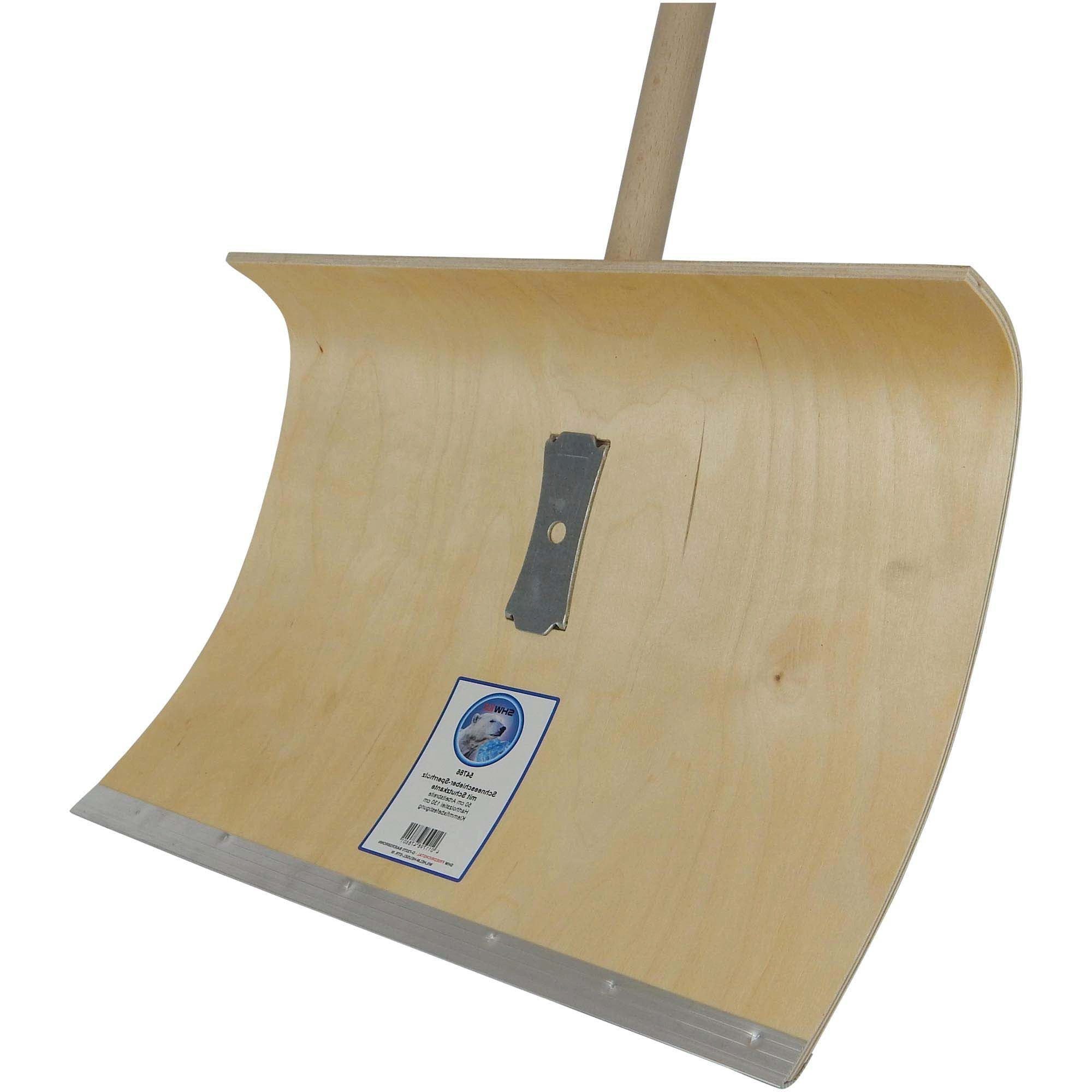SHW Schneeschieber SHW Schneeschieber-Sperrholz 5-fach verleimt, 50 cm, mit Holzstiel – Bild 5 von 5