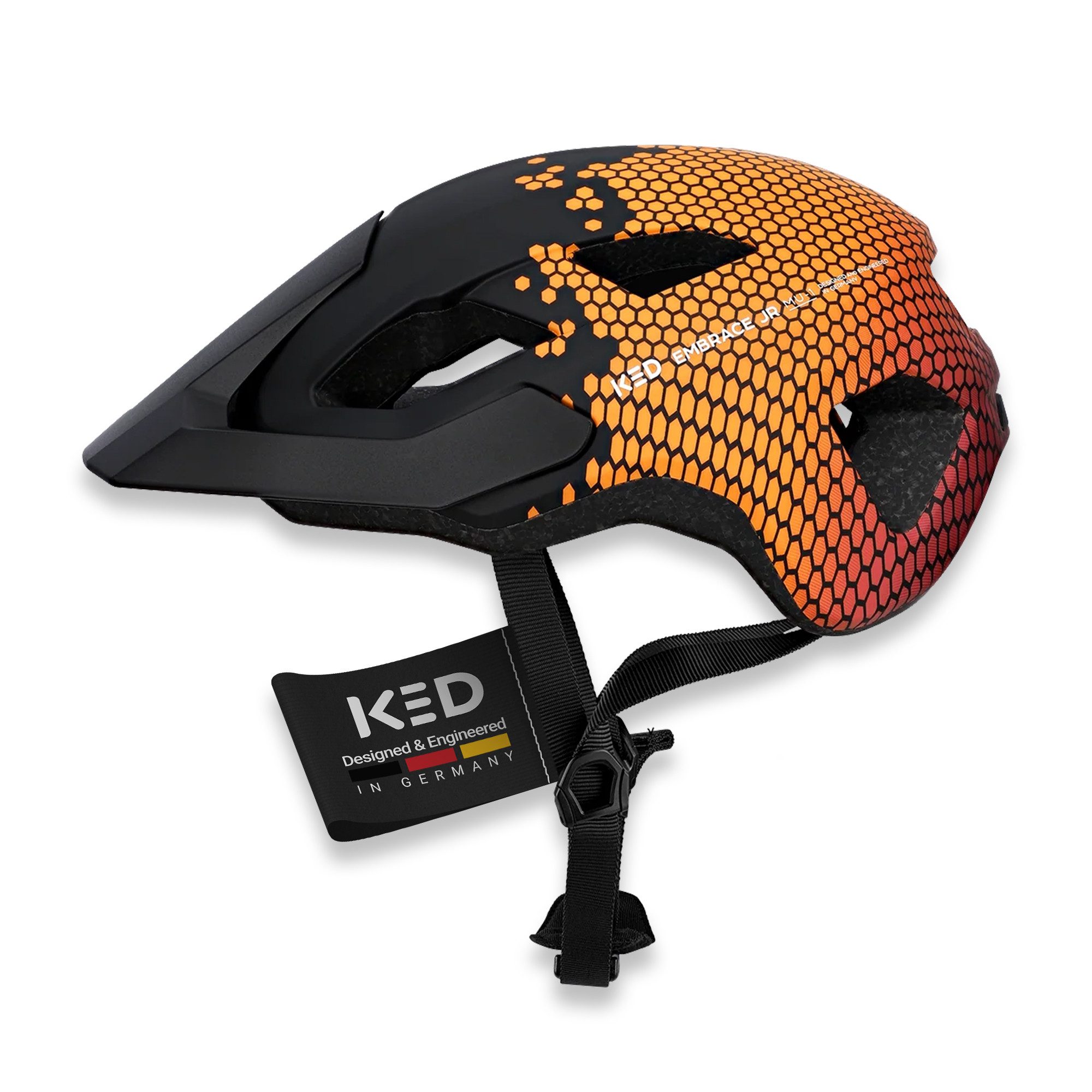KED Fahrradhelm Embrace Jr Fahrradhelm – Jugendhelm, mit Integriertem Visier und In-Mold Technologie