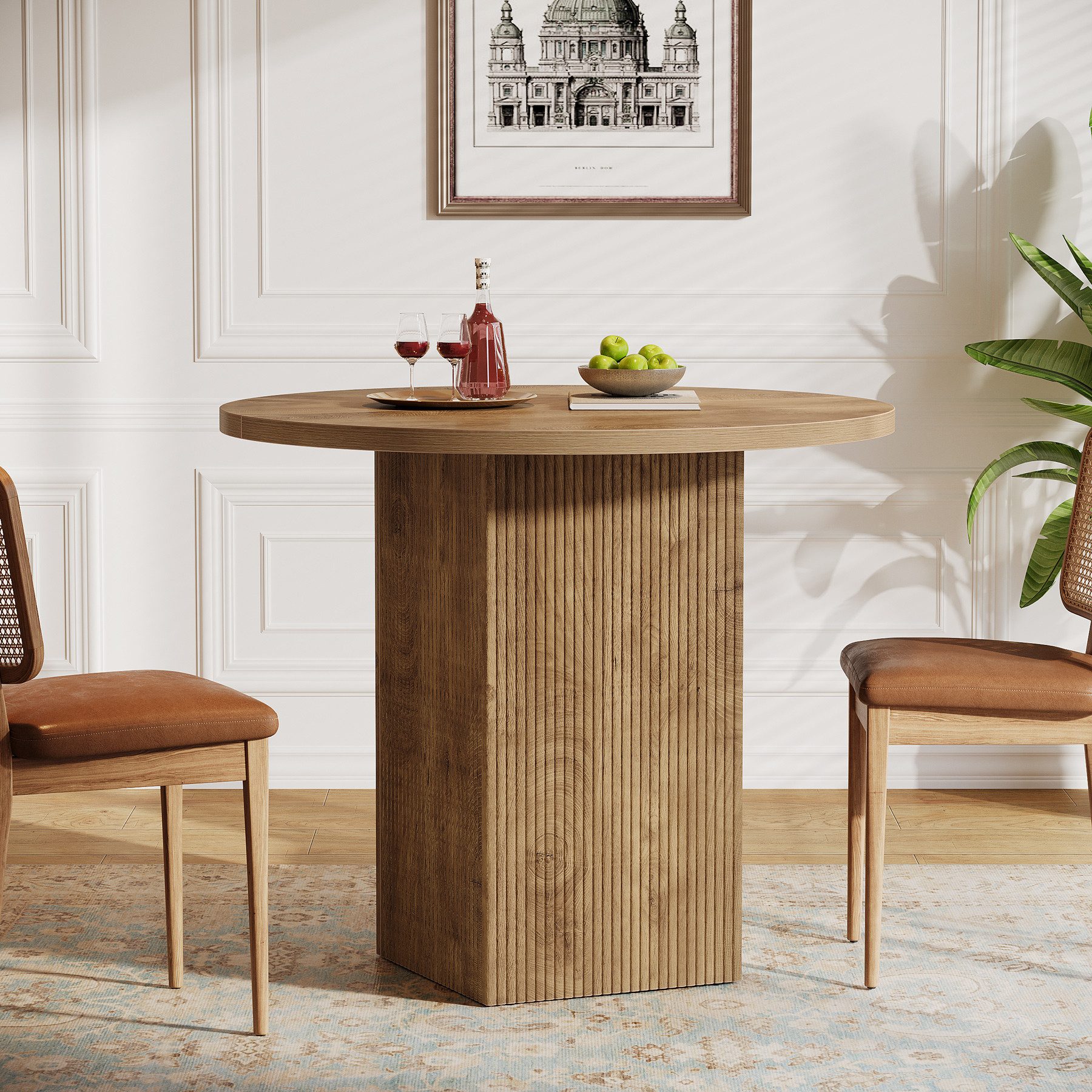 Tribesigns Esstisch 80 cm Kleiner runder günstig online kaufen