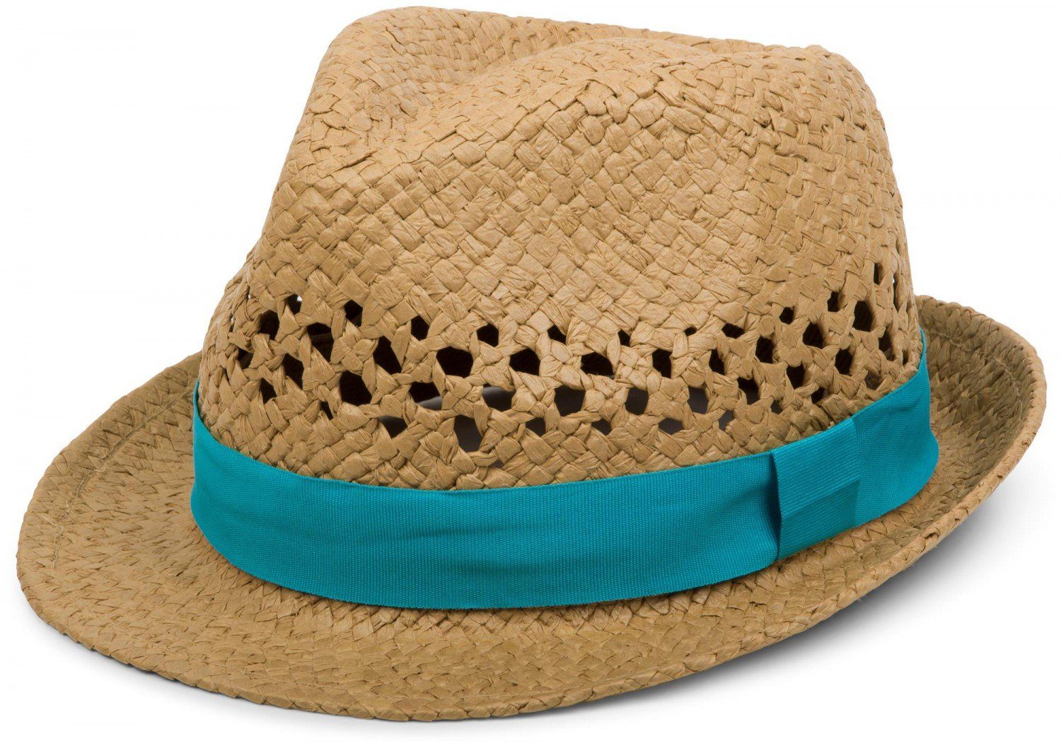 styleBREAKER Strohhut Strohhut mit farbigem Zierband (1-St)