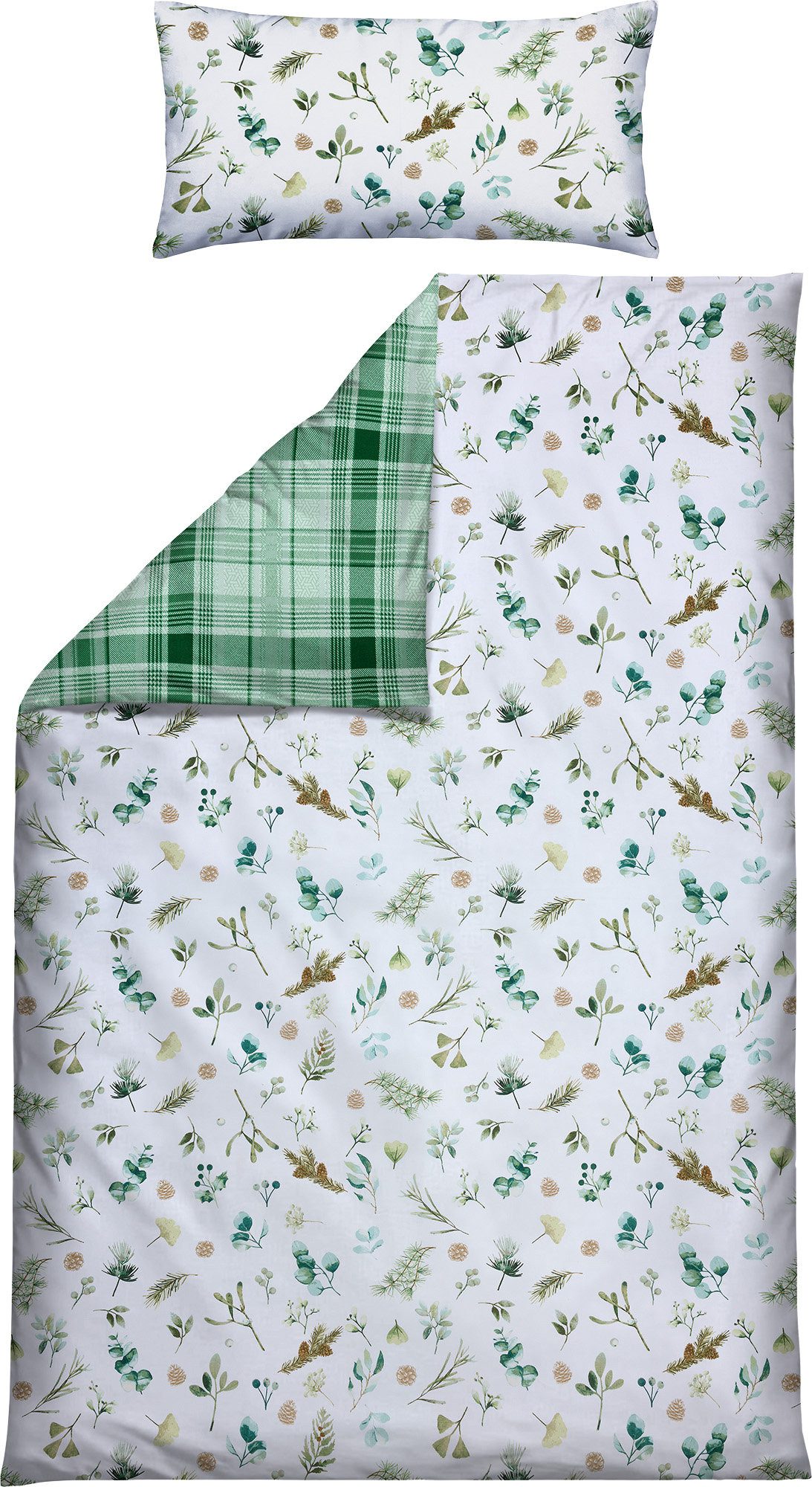 REDBEST Bettwäsche Wendebettwäsche, Biber, Flanell Karo günstig online kaufen