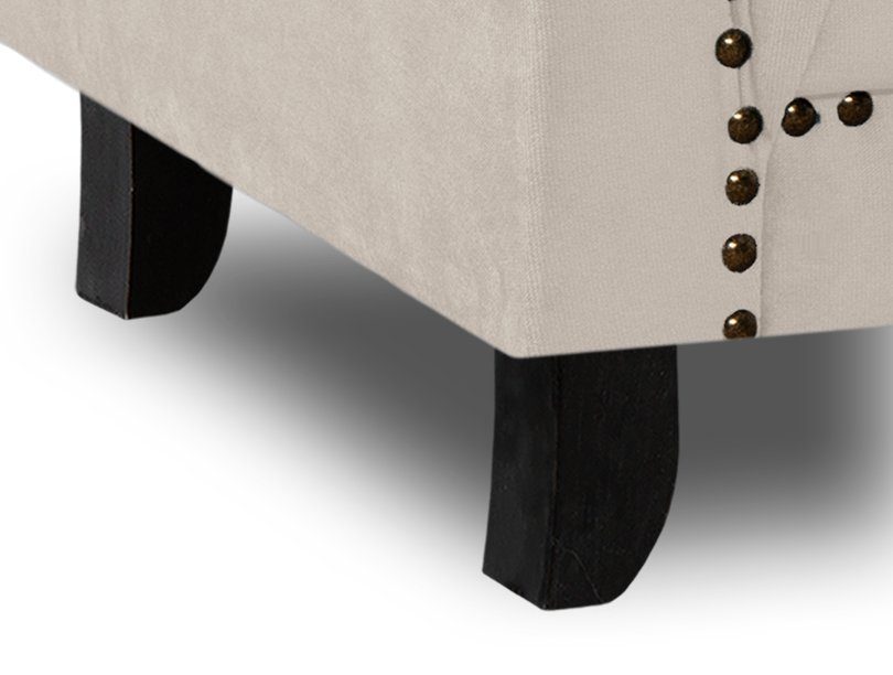 Leonique 2-Sitzer Lynelle, Nietenbesatz Knopfheftung typischer und Chesterfield mit Design
