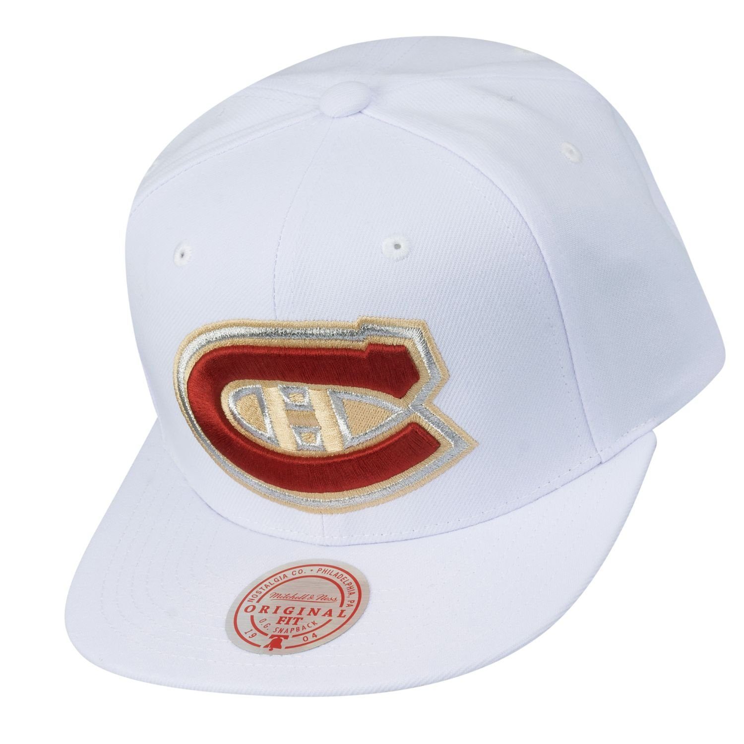 Mitchell & Ness Canadiens Cap WHITE Montreal Snapback